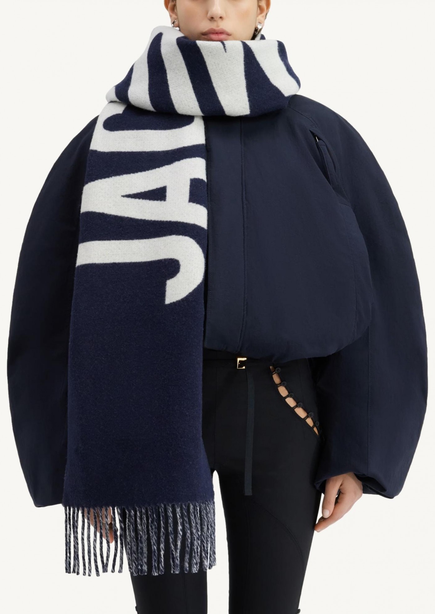 L'écharpe Jacquemus navy