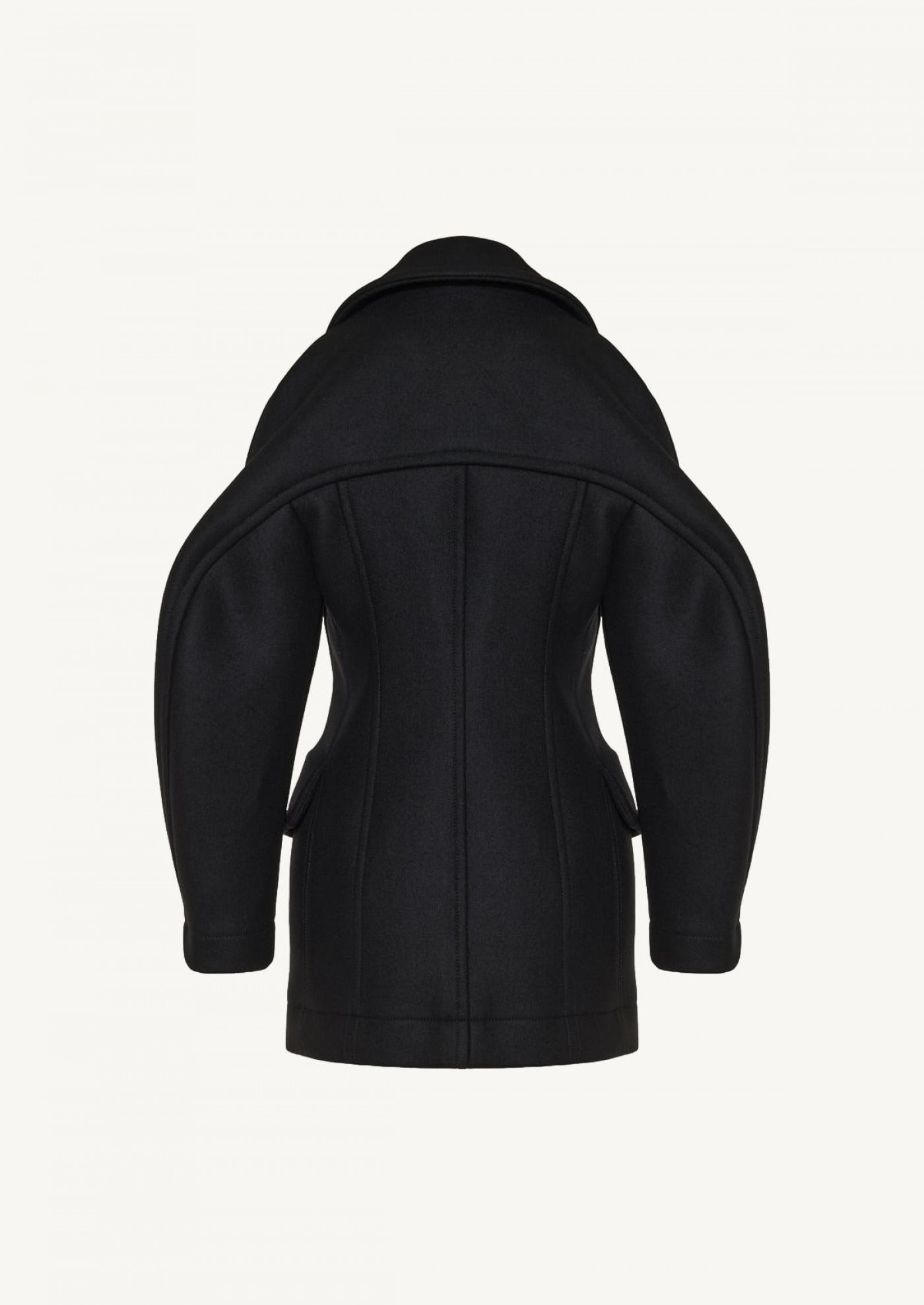 Felted Wool Sculptured Coat