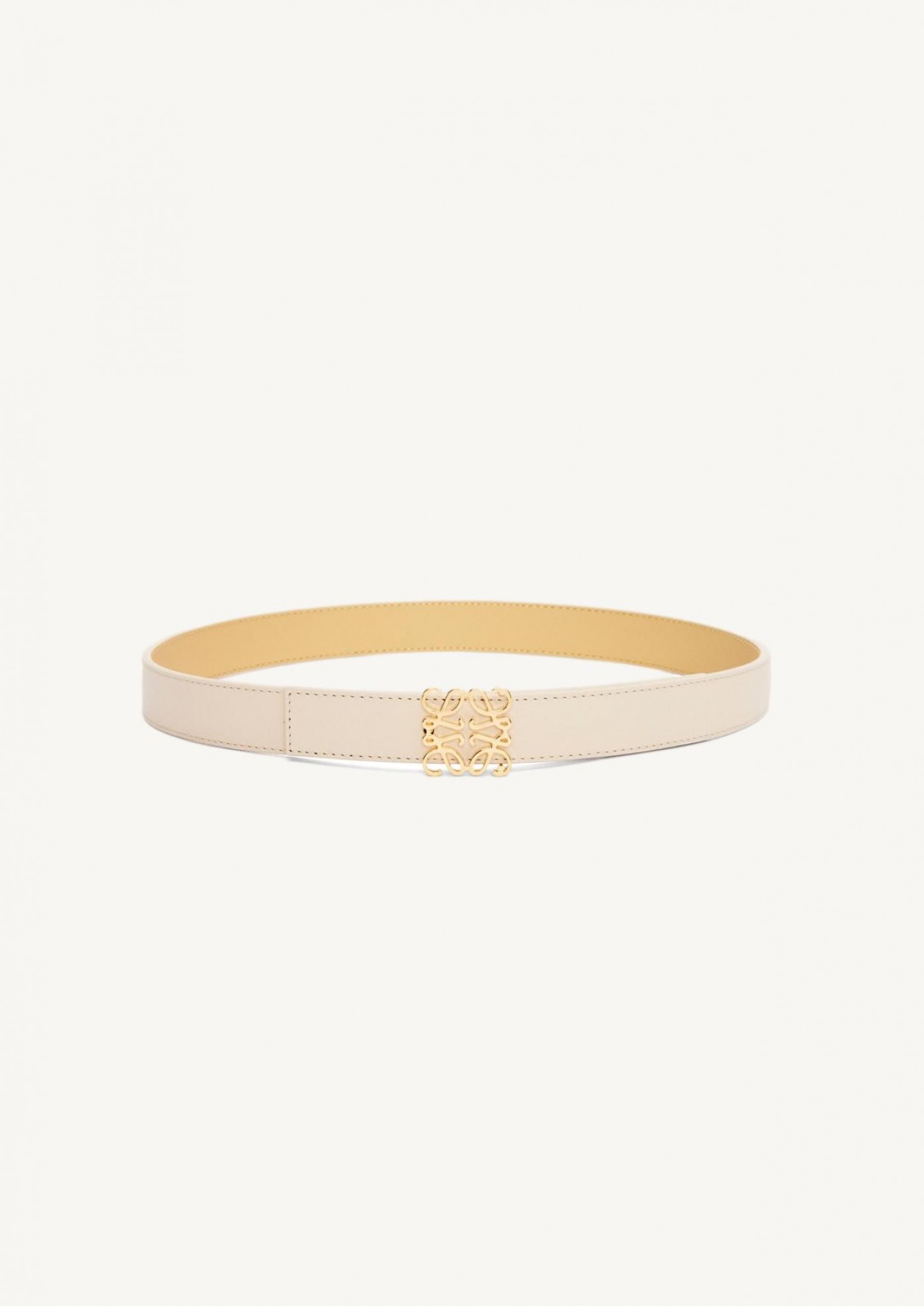 Anagram leather belt