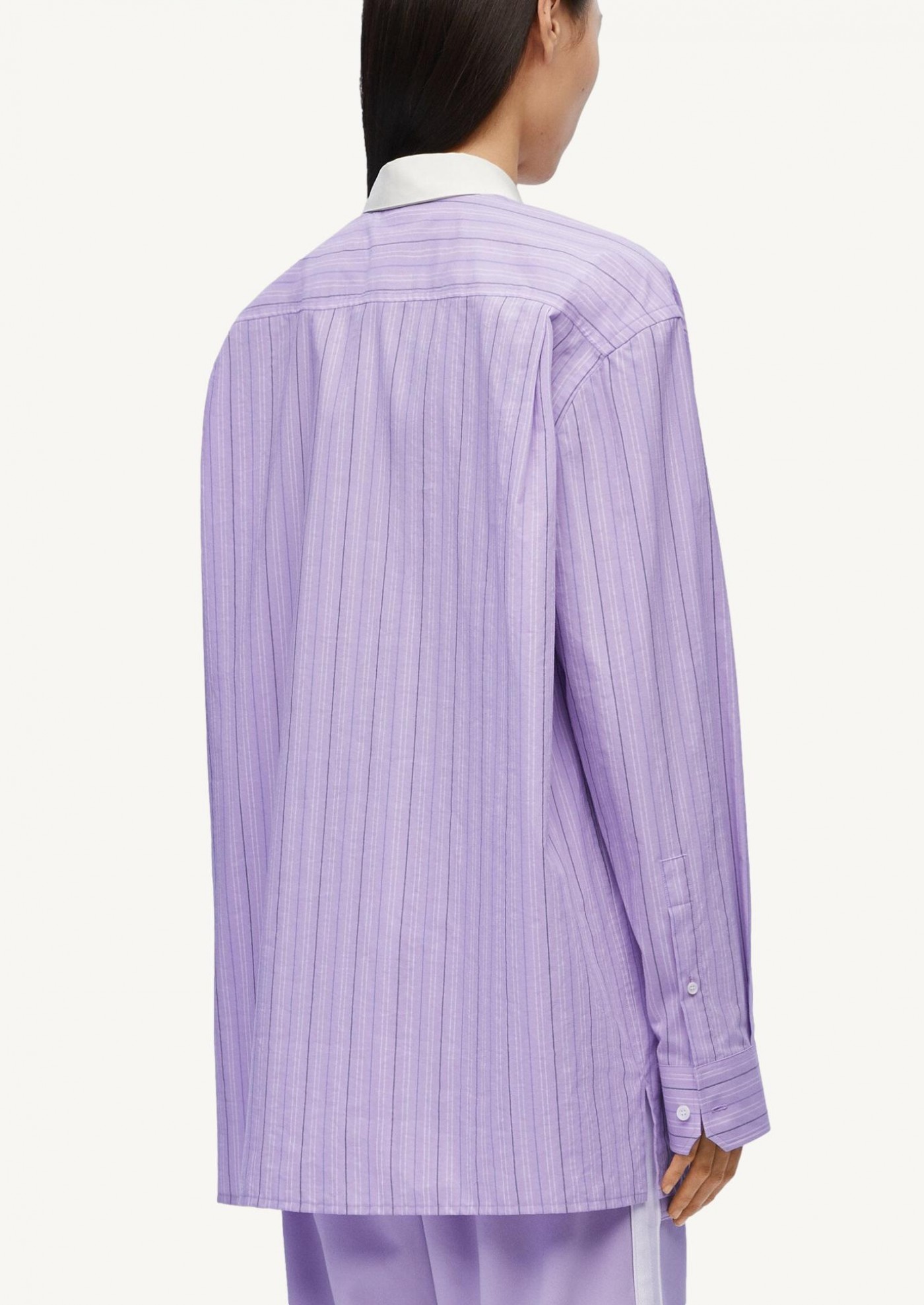 Shirt in cotton baby lilac