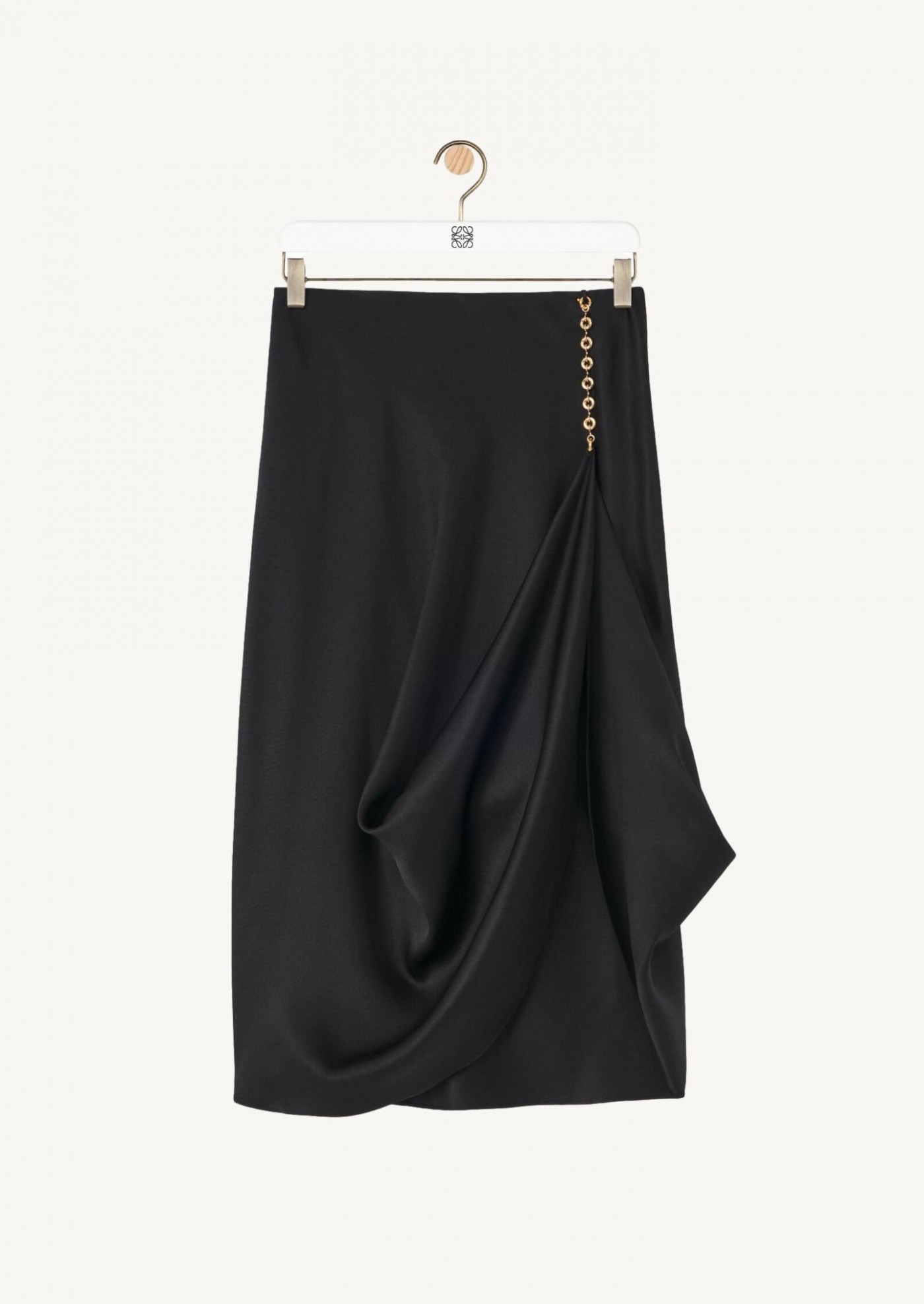 Chain skirt in silk