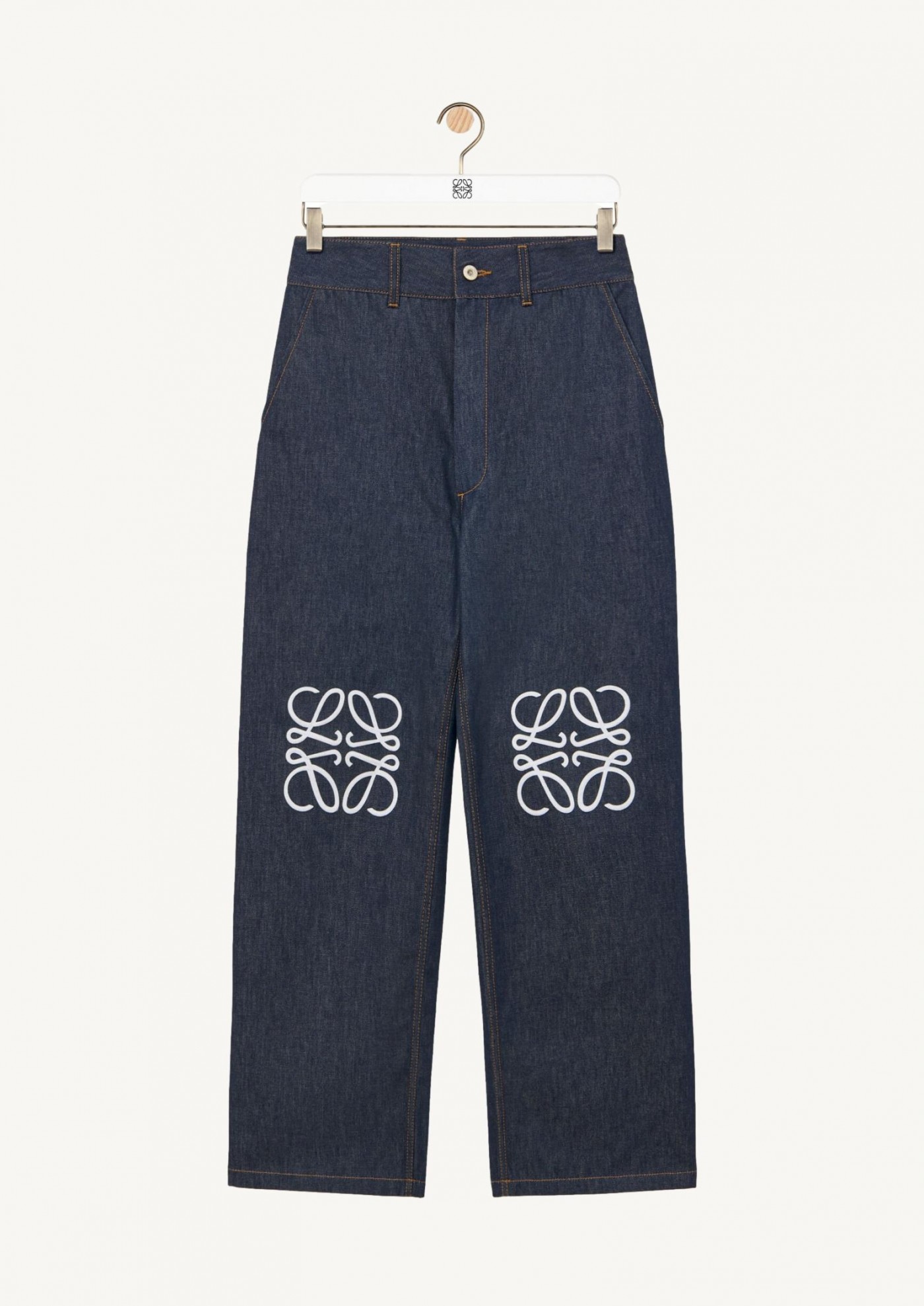 Anagram baggy jeans in denim - Loewe