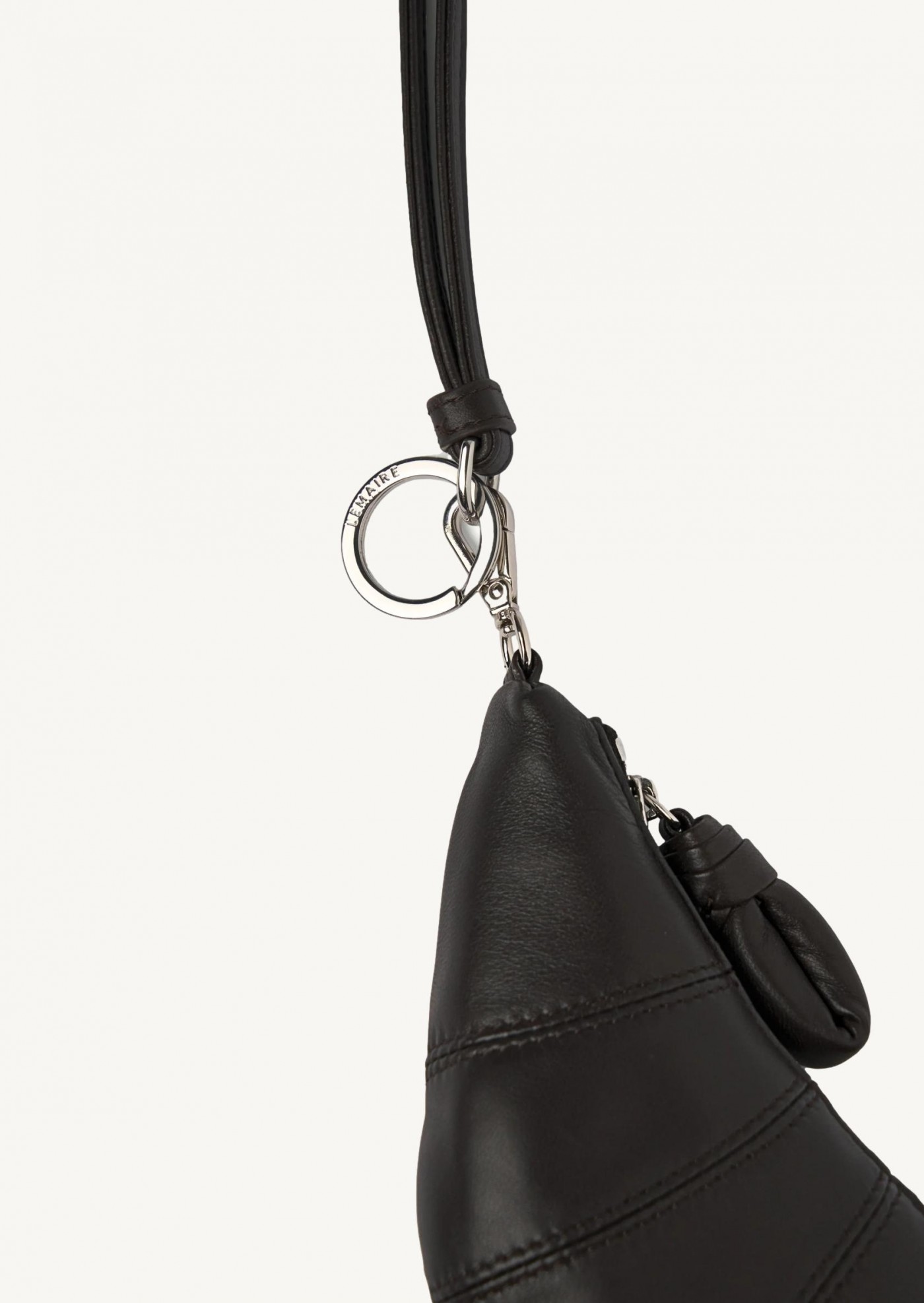 Croissant Coin Purse W/ Neck Strap