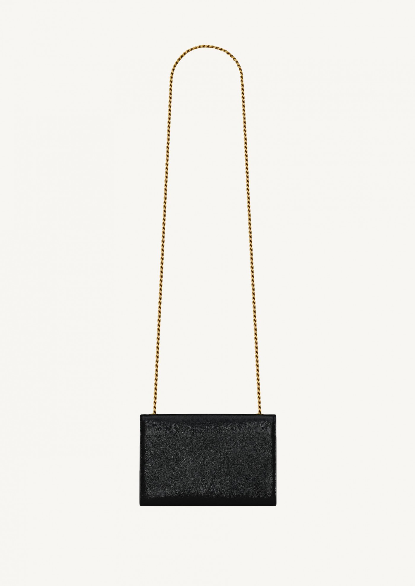 Kate small in patent grained leather black
