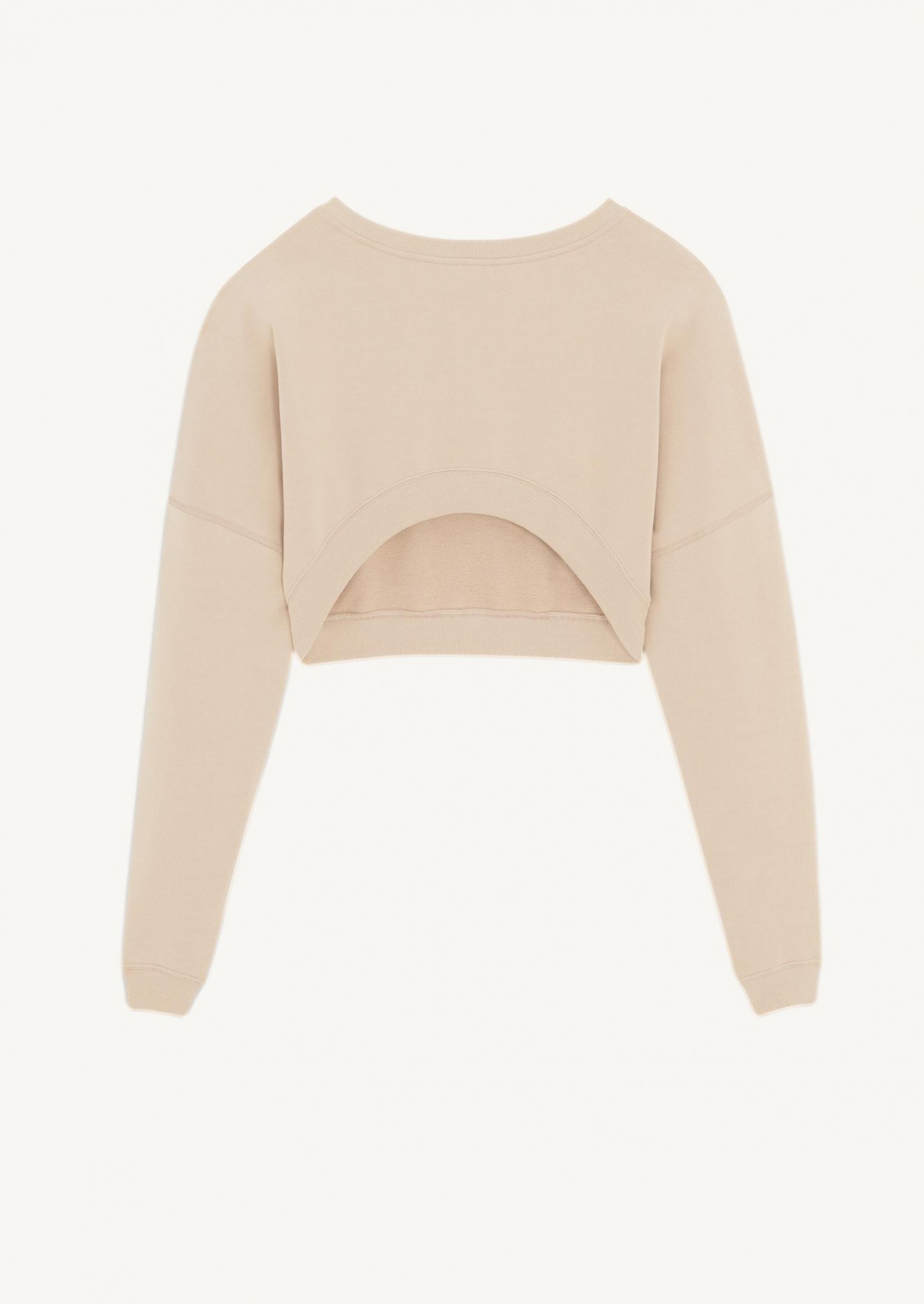 Sweatshirt brodé Saint Laurent beige poudre