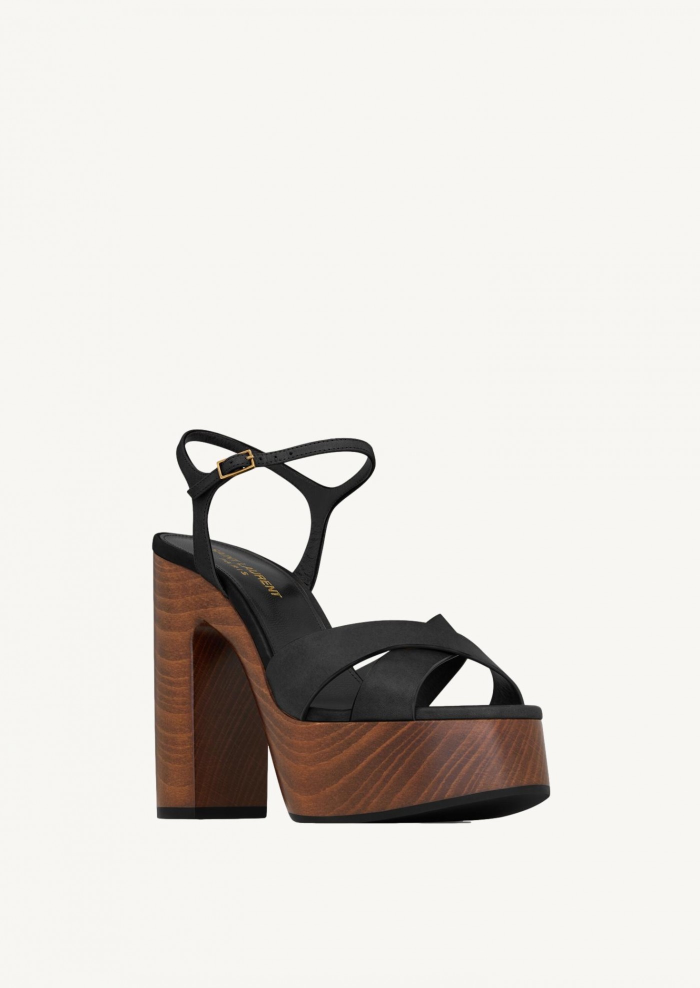 Knotted leather platform sandals