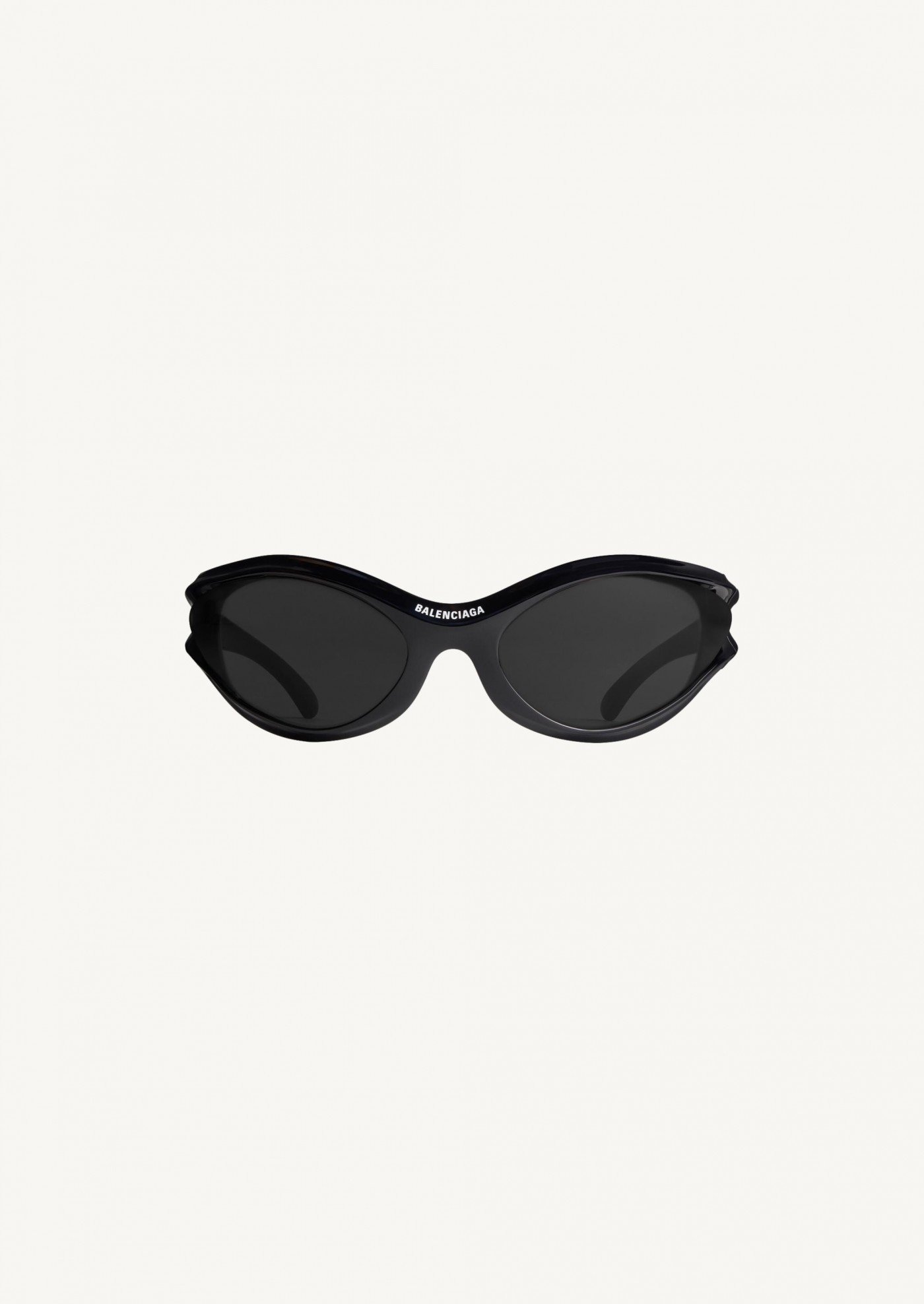 Dynamo round sunglasses in black