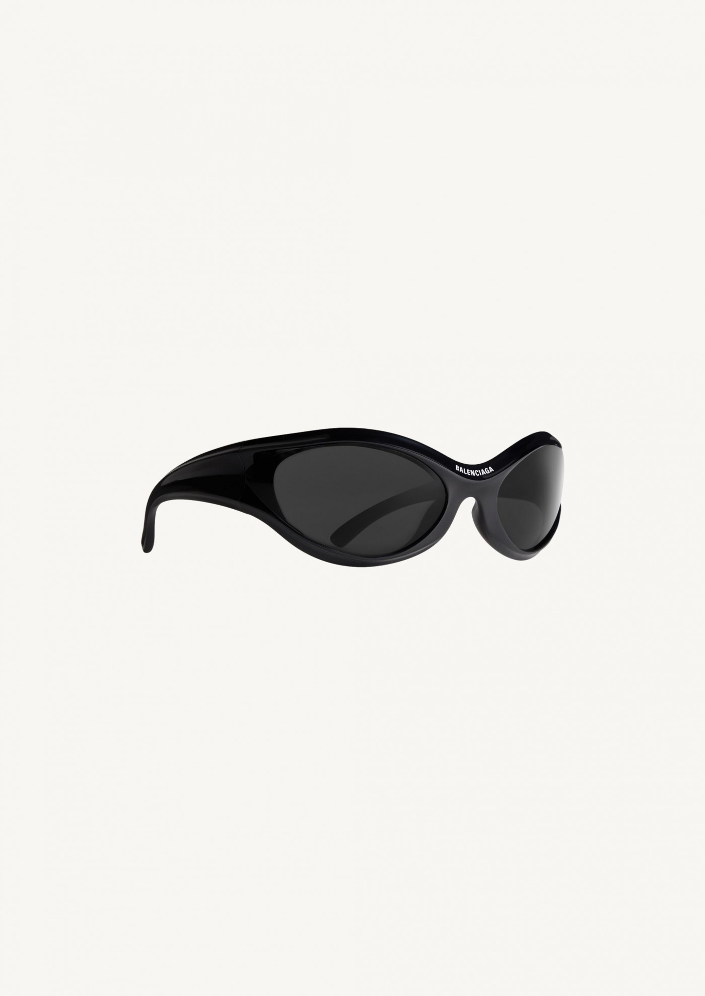 Dynamo round sunglasses in black