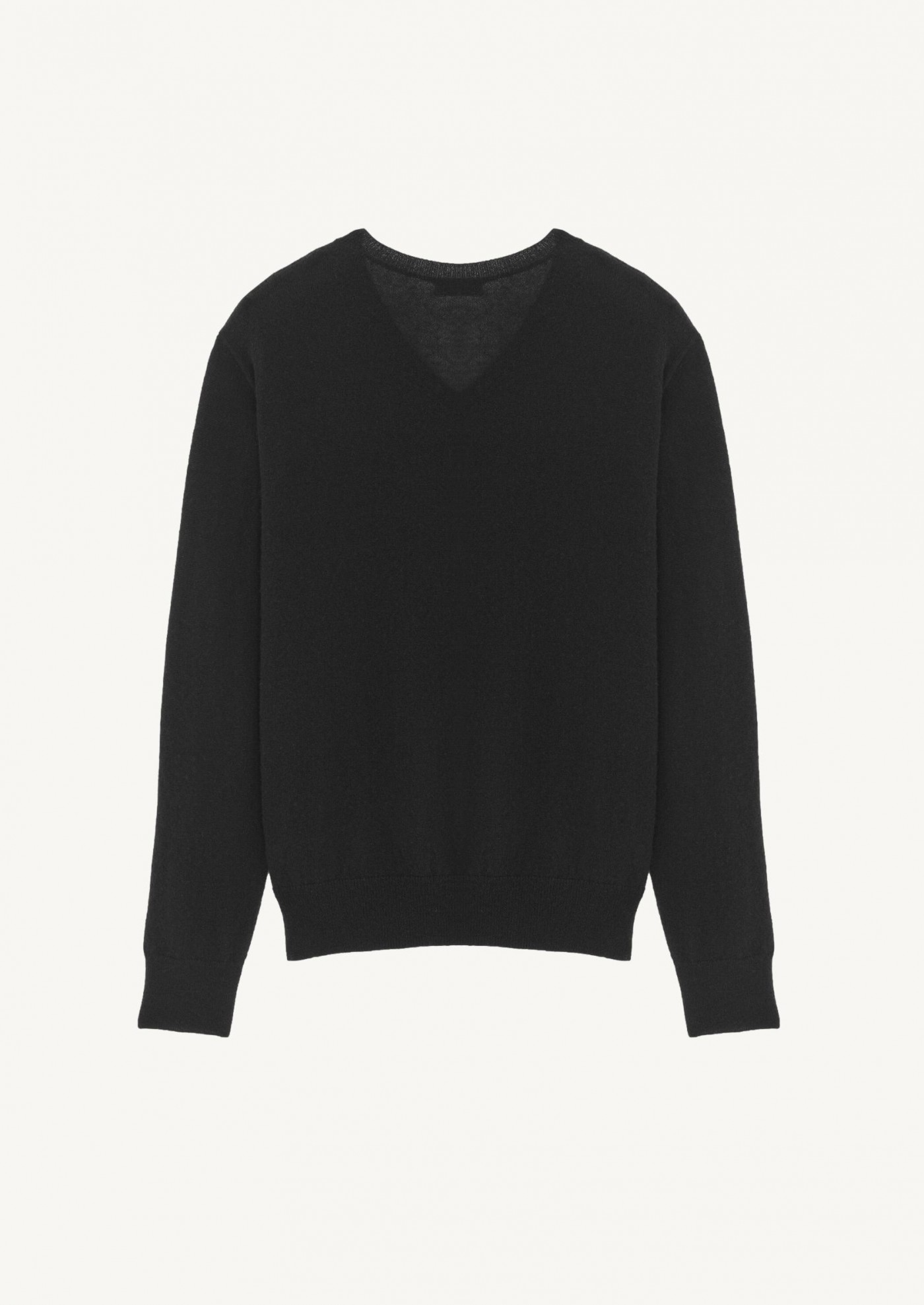 Black cashmere and silk jumper