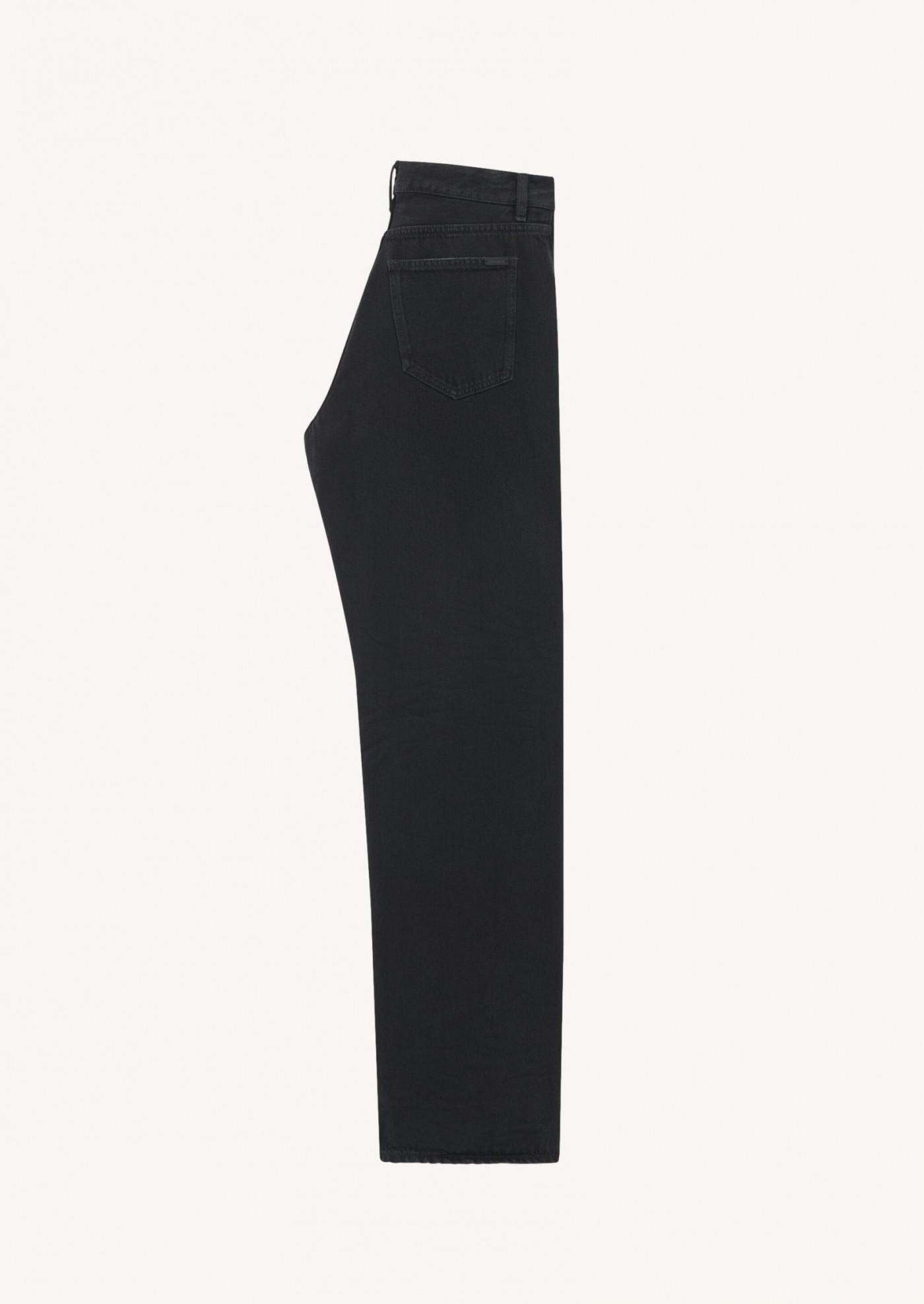 Extreme baggy long jeans in carbon black denim