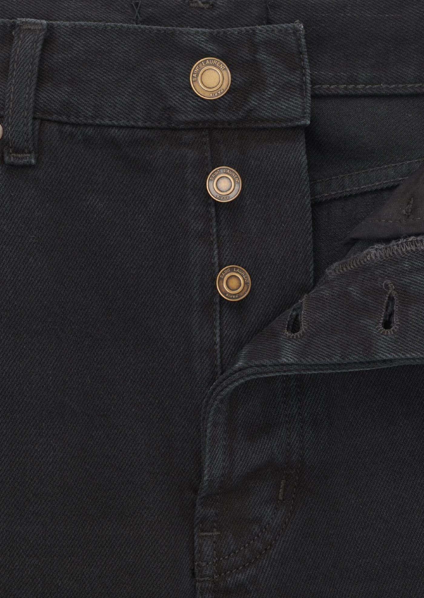 Jean long extreme baggy en denim carbon black Saint Laurent Jean long extreme baggy en denim carbon black Saint Laurent