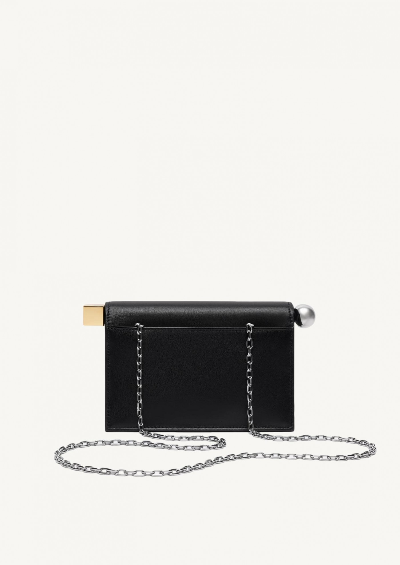 La Petite Pochette Rond Leather Clutch
