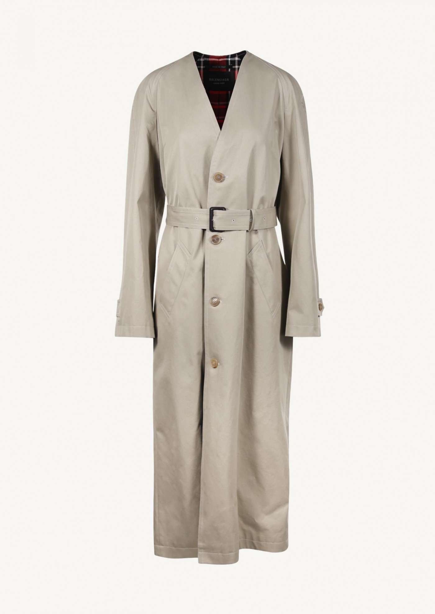 Cotton trench lining coat
