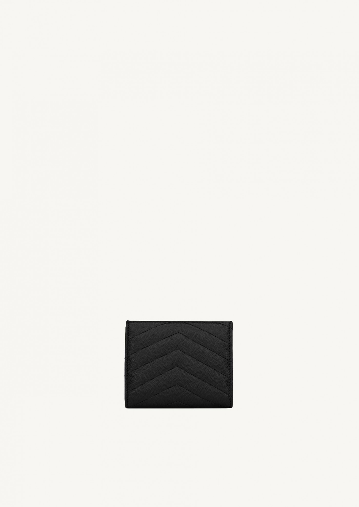 Cassandre matelassé multi-folded wallet in grain de poudre embossed leather