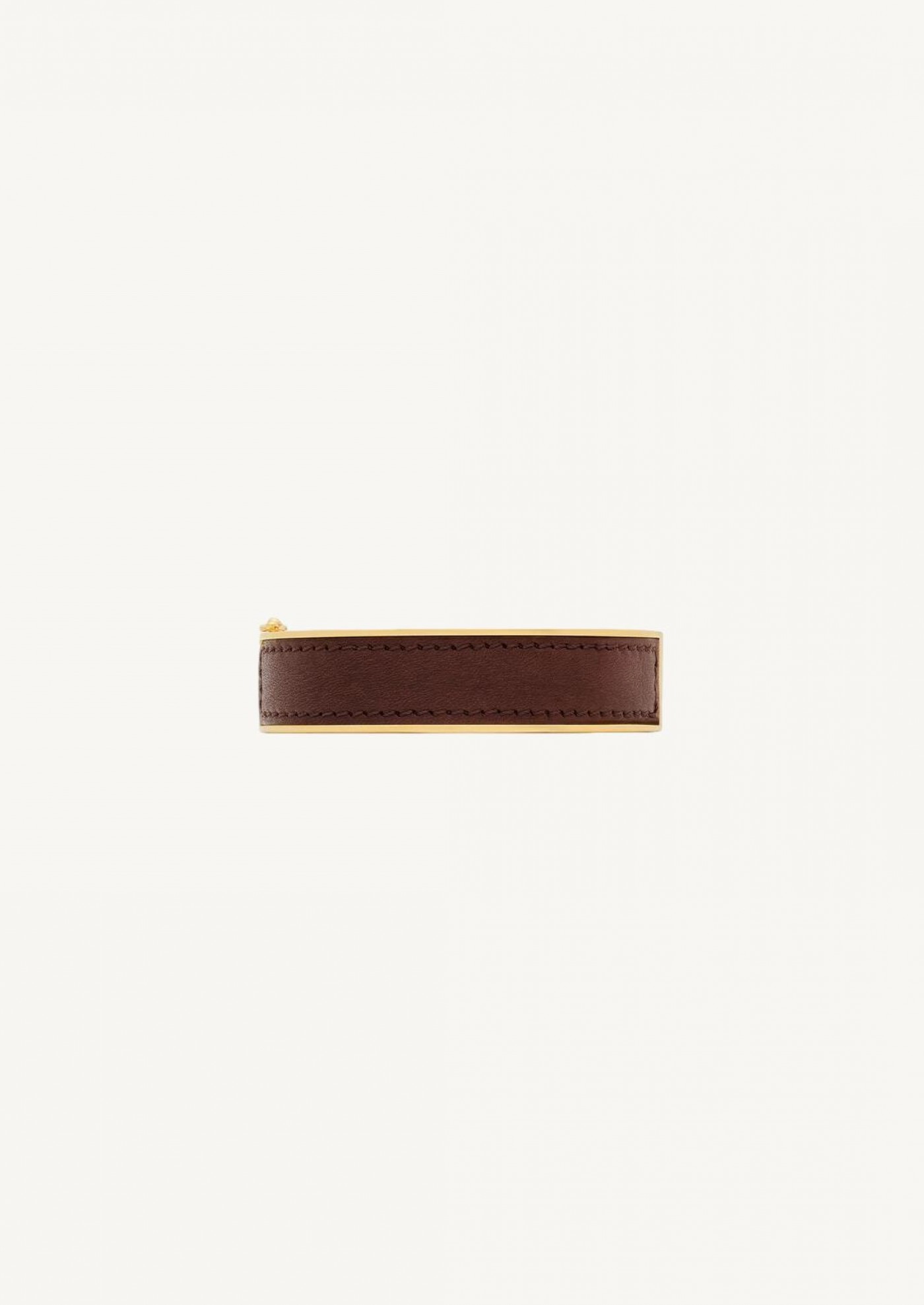 Cassandre bracelet in metal and leather