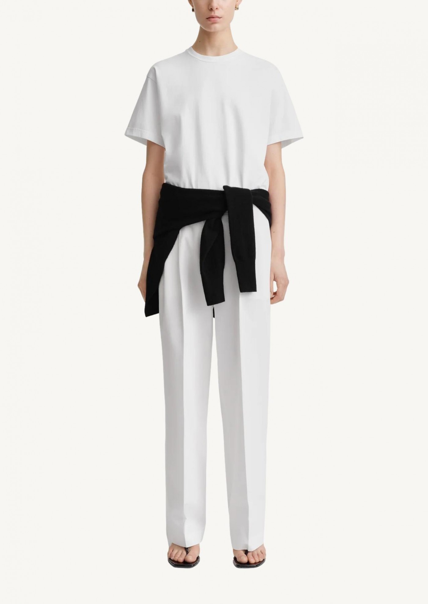 Straight cotton tee off-white