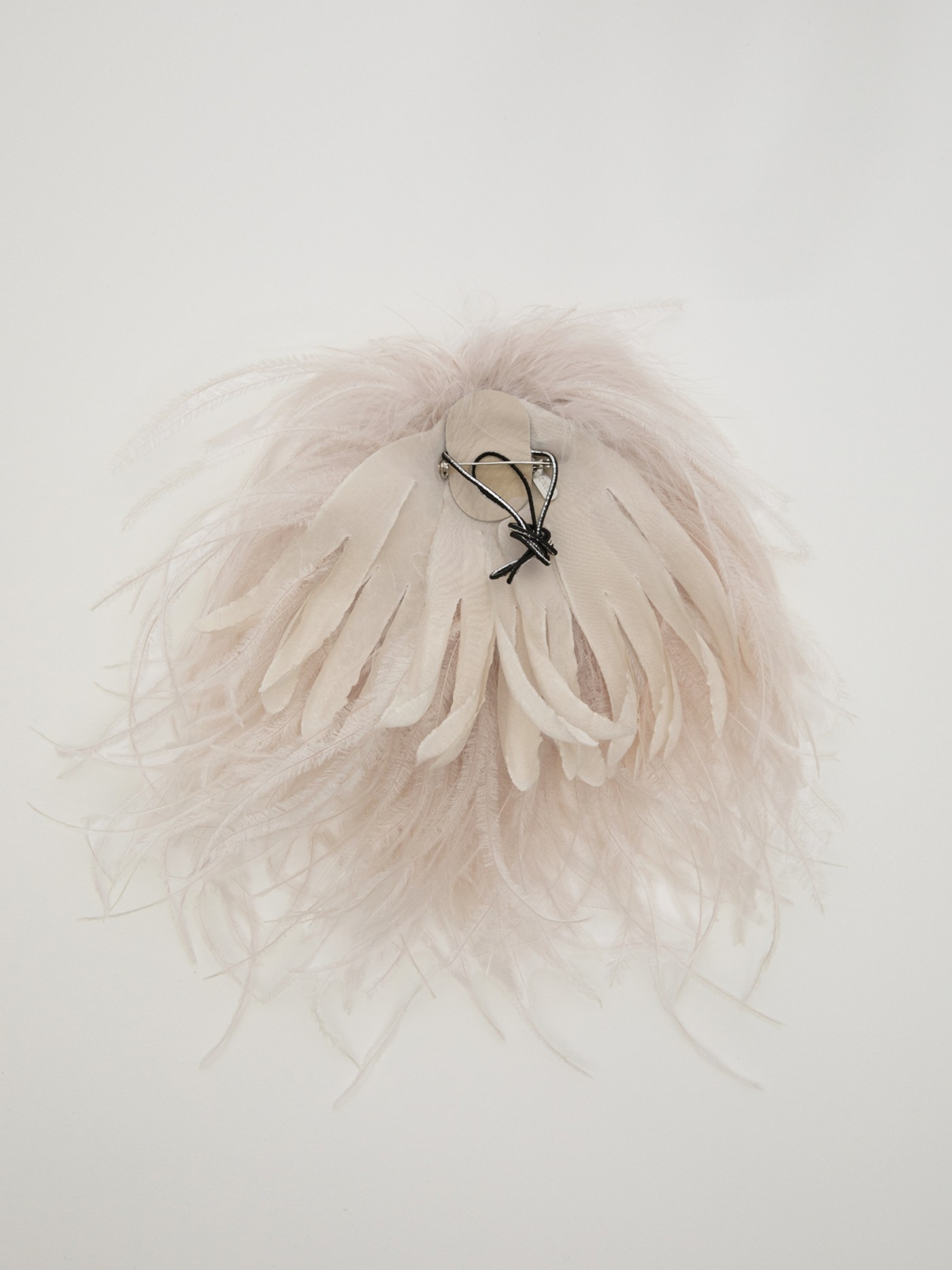 Rambutan brooch champagne