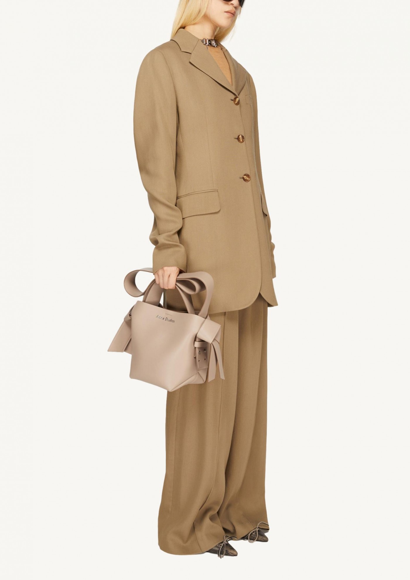 Mini sac musubi beige taupe Acne Studios Mini sac musubi beige taupe Acne Studios