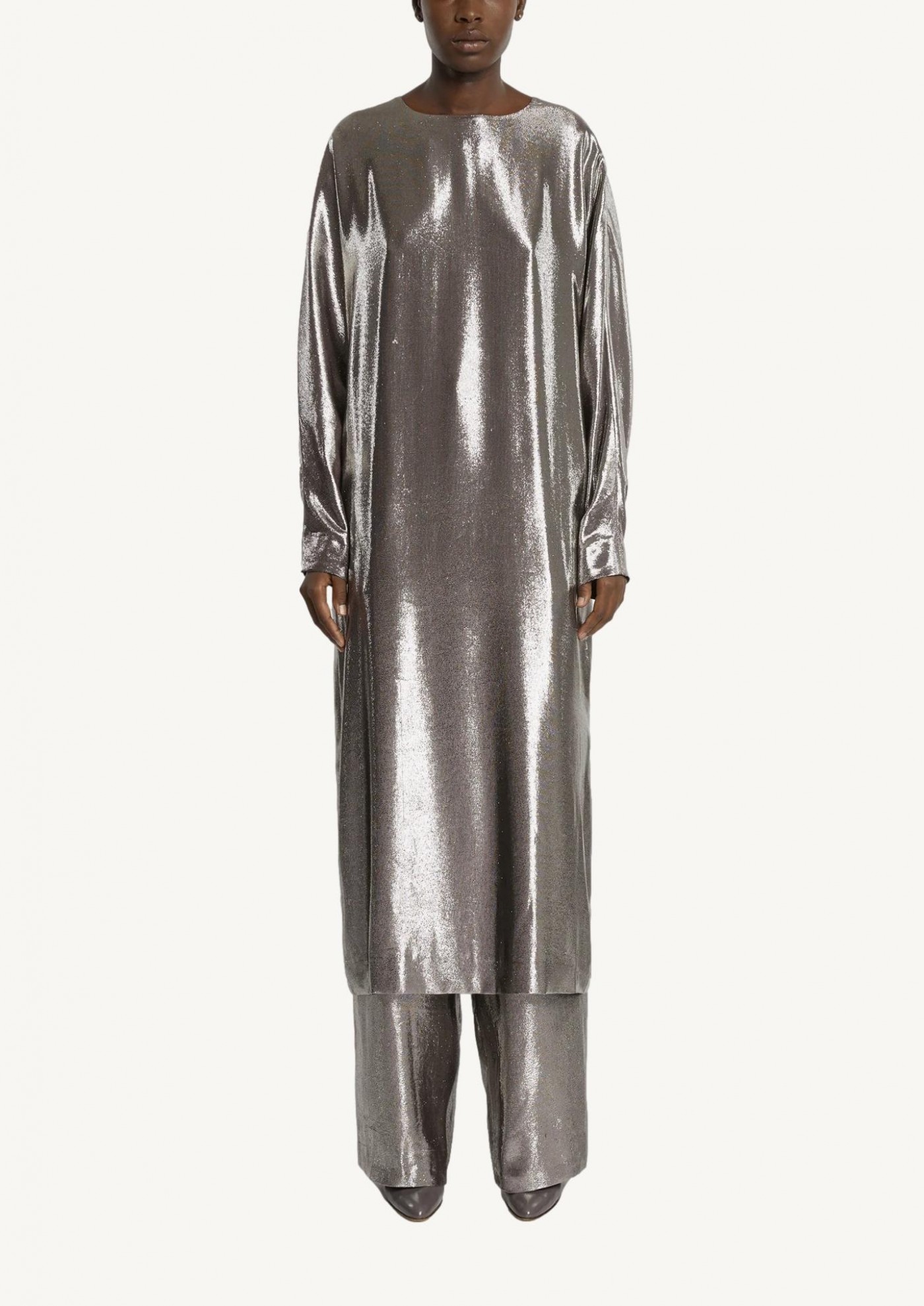 Robe chemise ceinture en popeline de coton - Alaïa