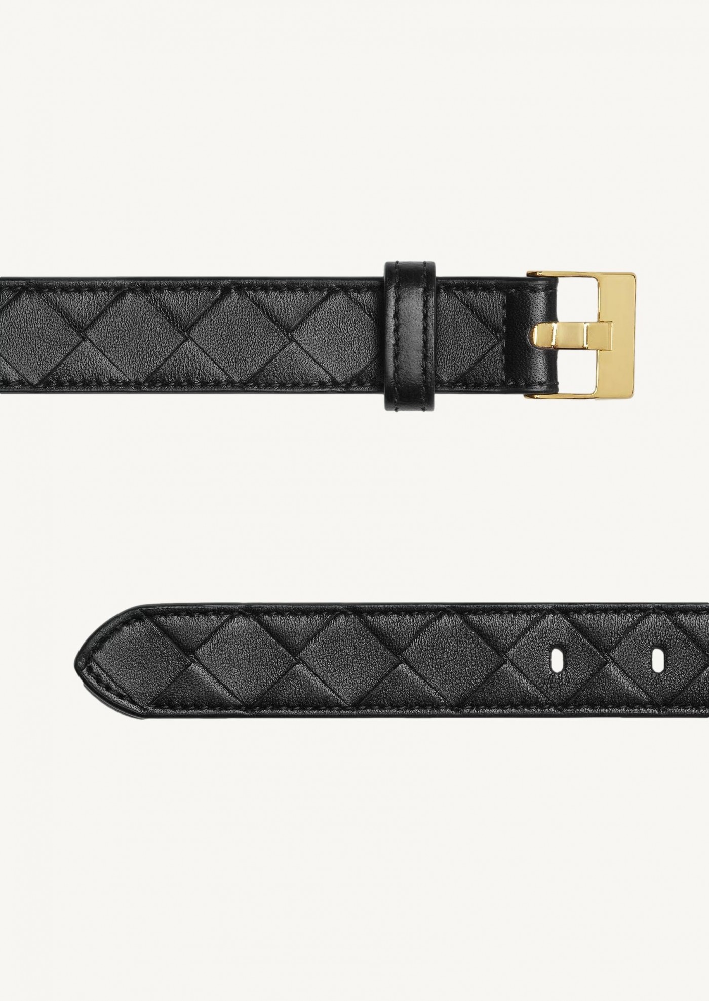 Ceinture Watch Intrecciato noir Bottega Veneta