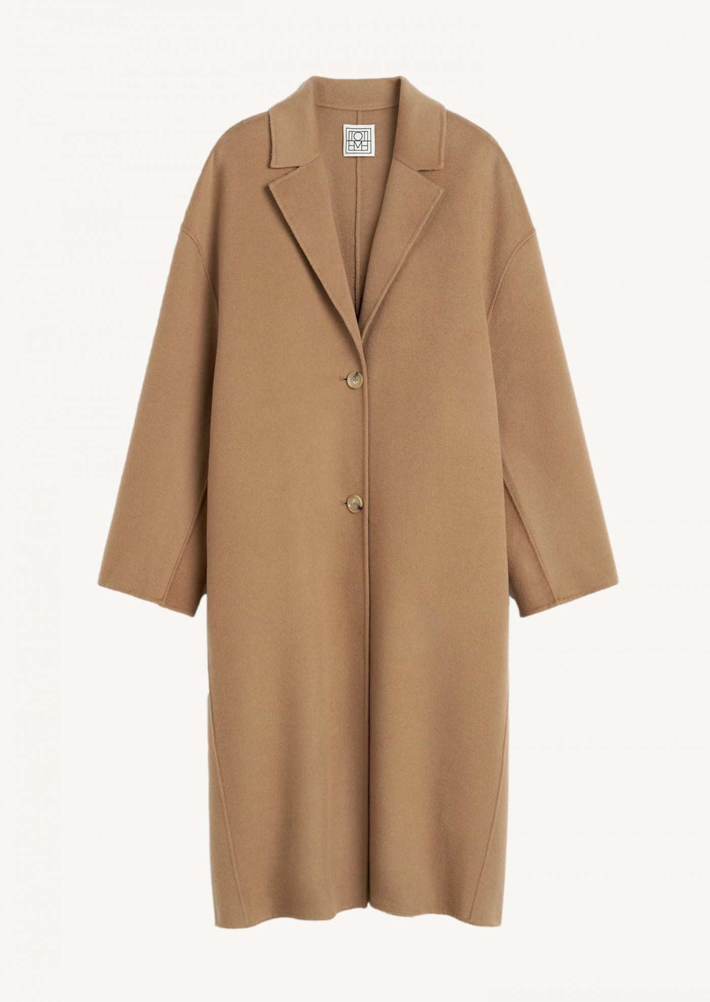 Double cocoon coat camel Toteme