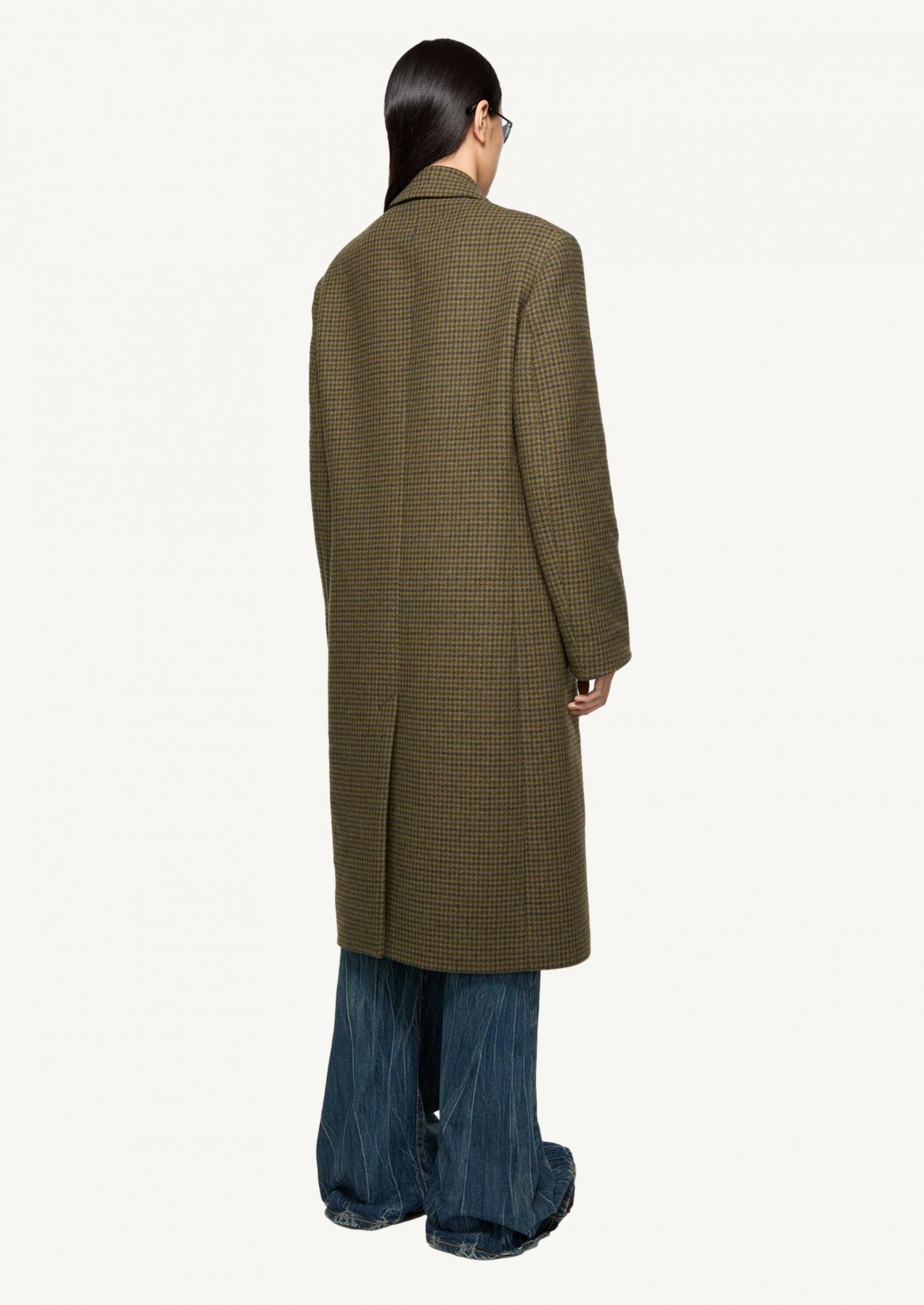 Manteau en laine croisé kaki Acne Studios Manteau en laine croisé kaki Acne Studios