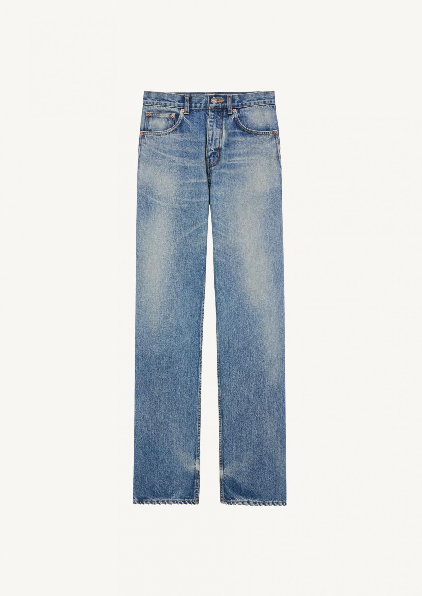 パンツ SAINT LAURENT JEANS STRAIGHT CLOTHING SAINT LAURENT Mid-rise straight-leg jeans | NET-A-PORTER