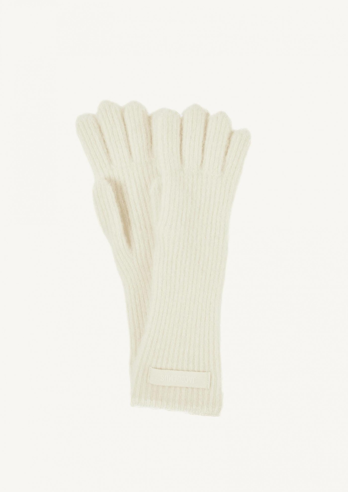 White grosgrain gloves