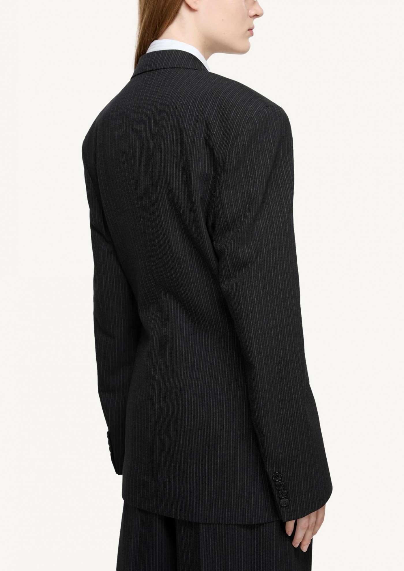 Double-breasted pinstripe jacket black Acne Studios Double-breasted pinstripe jacket black Acne Studios