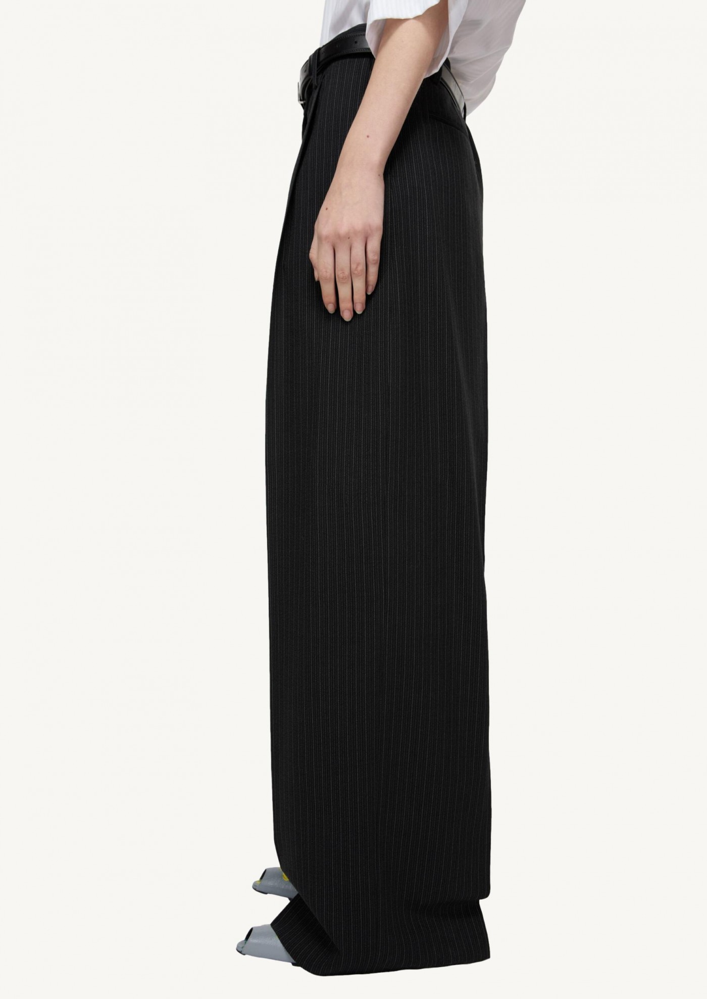 Pantalon tailleur à pinces noir Acne Studios