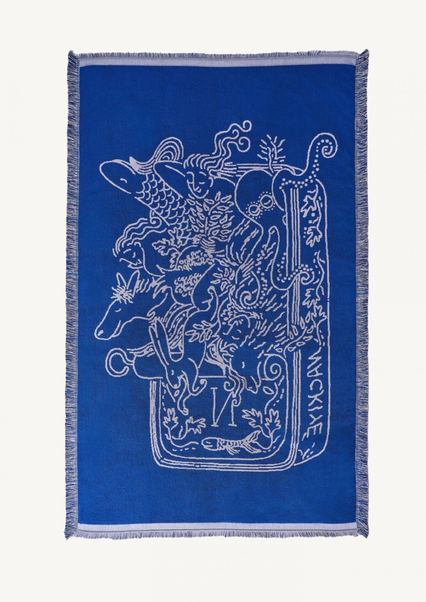Blue beach towel