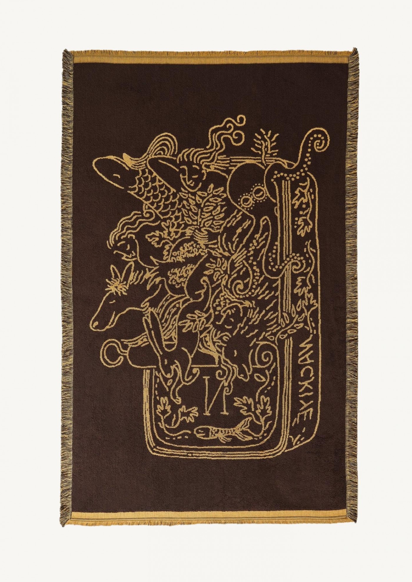 Serviette de plage marron