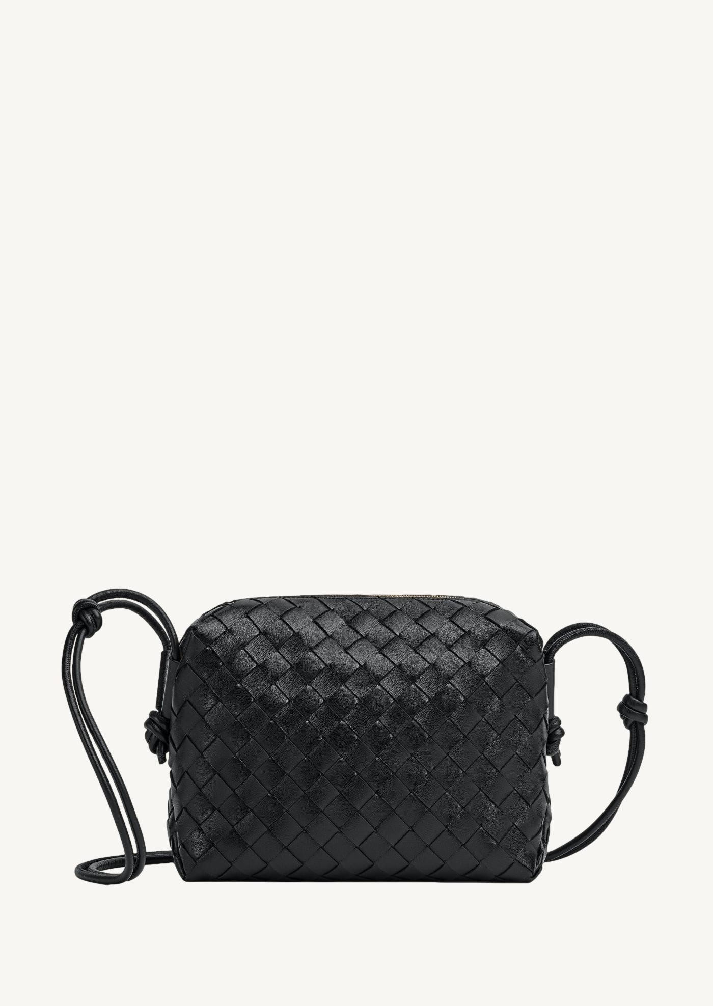 Loop camera bag small size black gold - Bottega Veneta