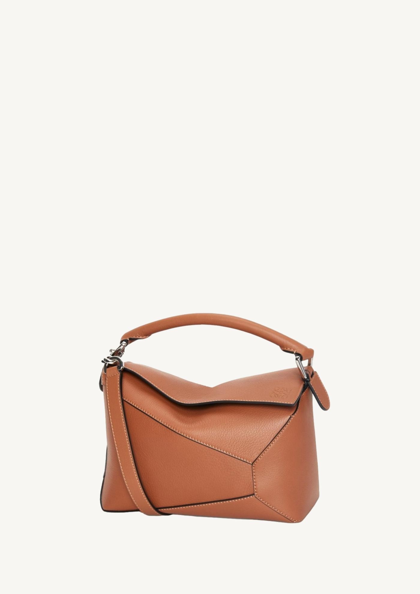 Small puzzle bag in tan calf leather Loewe