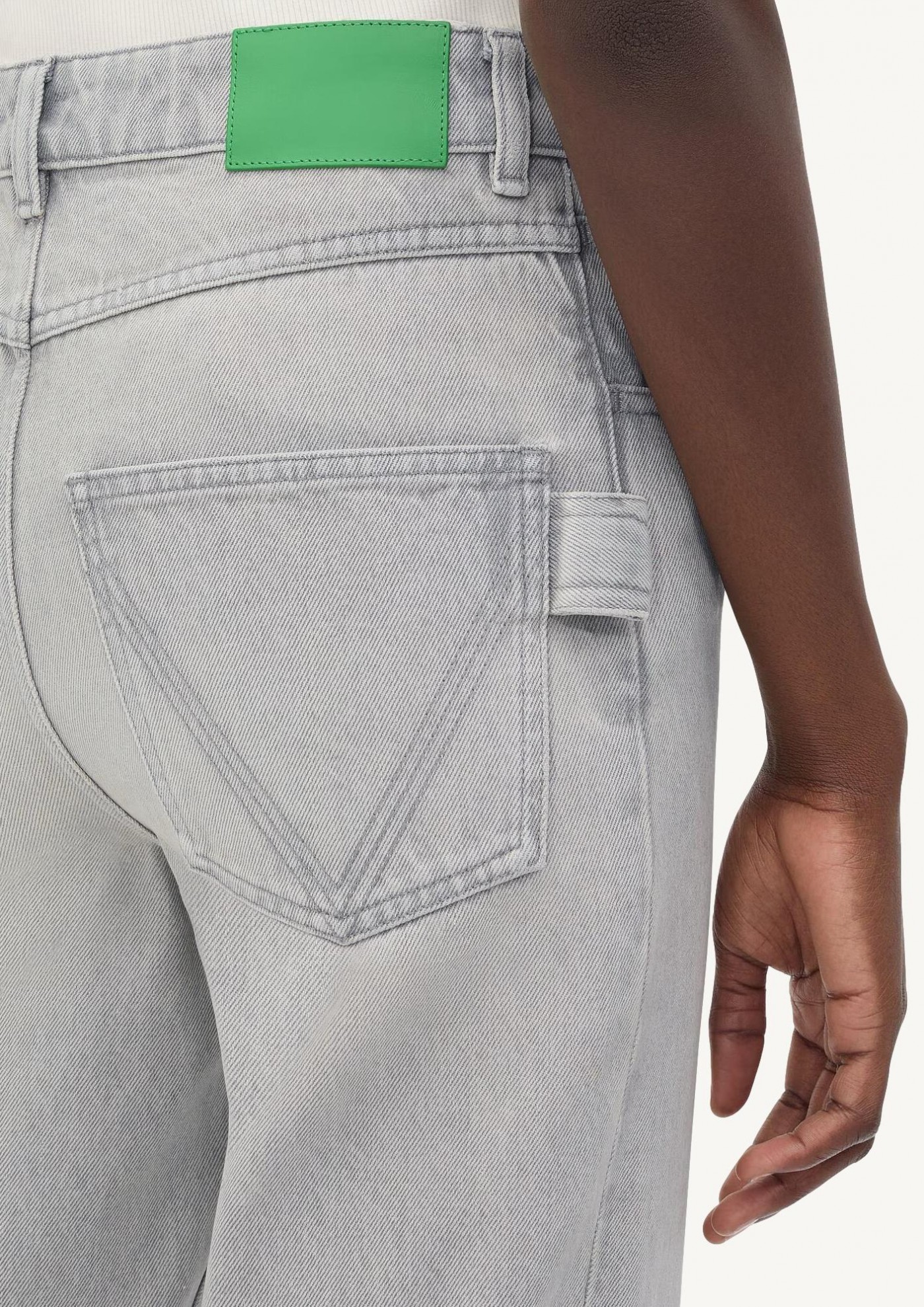 Jean évasé délavé light grey Bottega Veneta