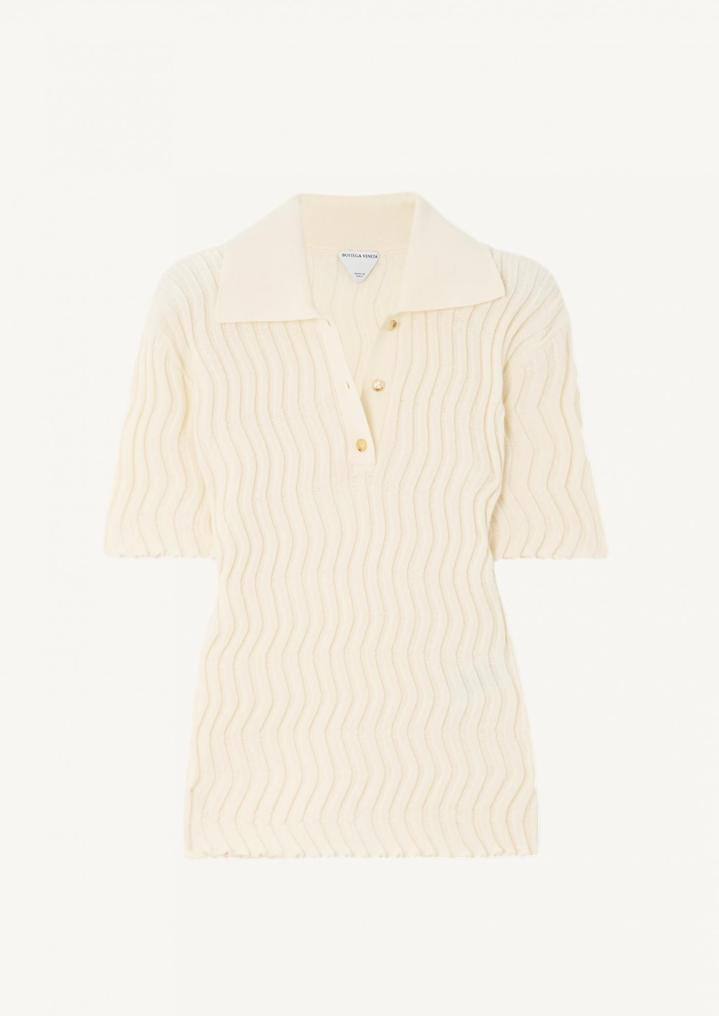 Cream ribbed wool top