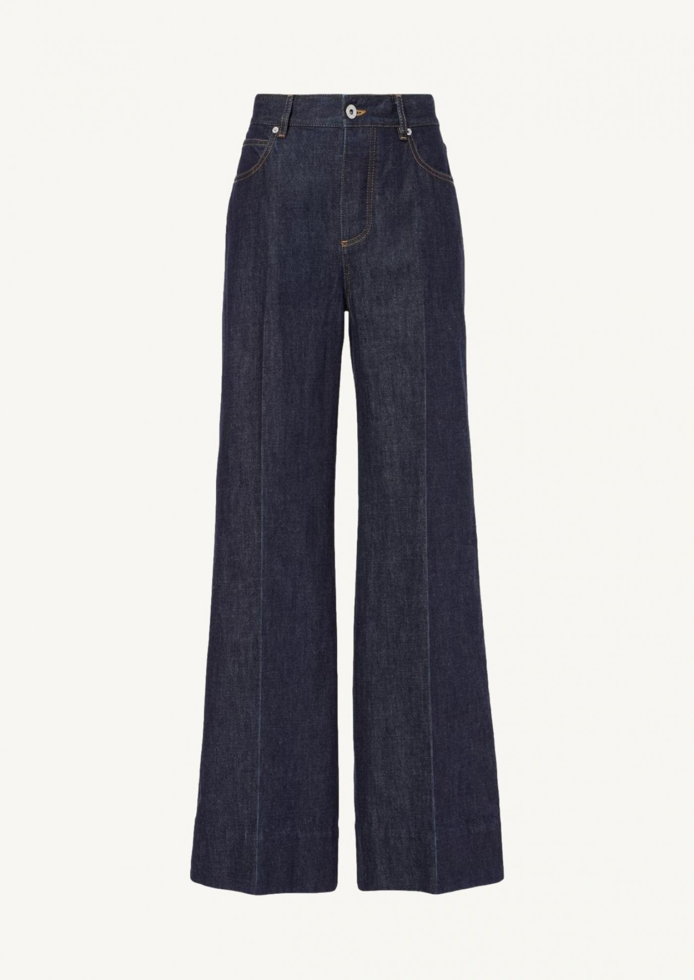【BOTTEGA VENETA】 MEDIUM BLUE PALAZZO DENIM JEANS Indigo palazzo jeans - Bottega Veneta
