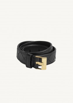 【BOTTEGA VENETA】Intrecciato Belt Black Bottega Veneta® Men's Intrecciato Belt in Black. Shop online