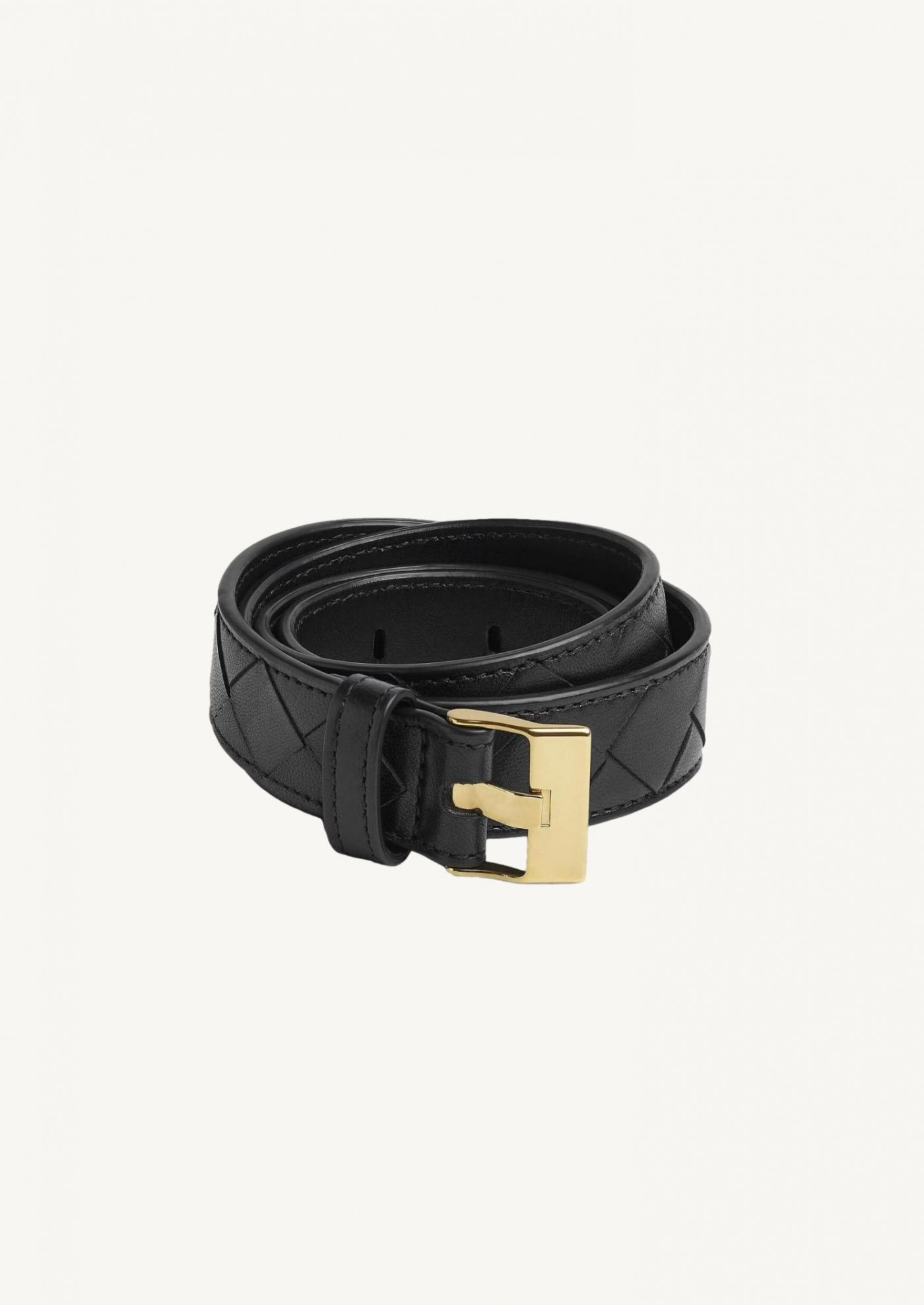 Watch Intrecciato belt black - Bottega Veneta