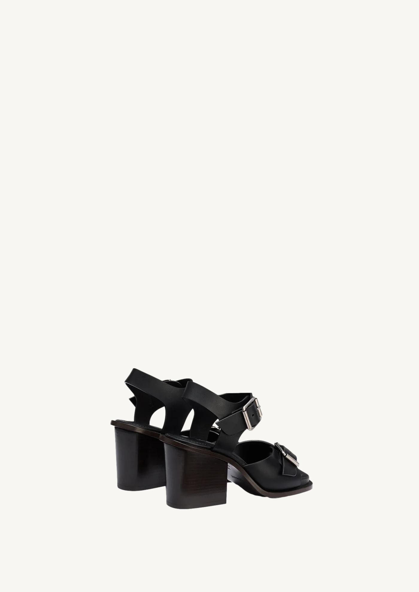 Sandals with straps and 80mm square heels Lemaire