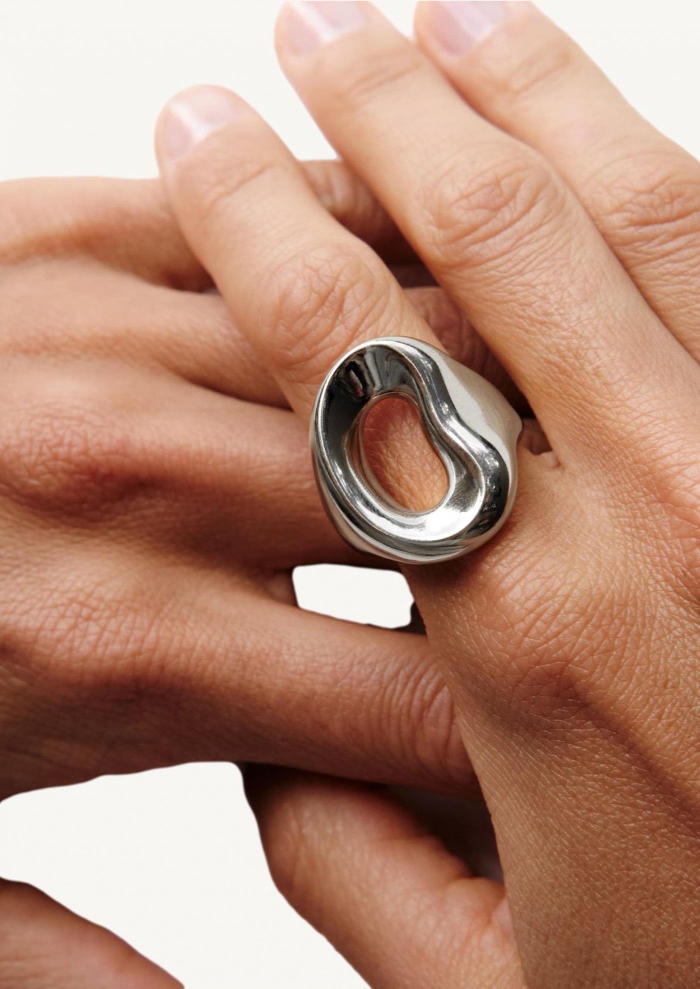 Bague shima argent