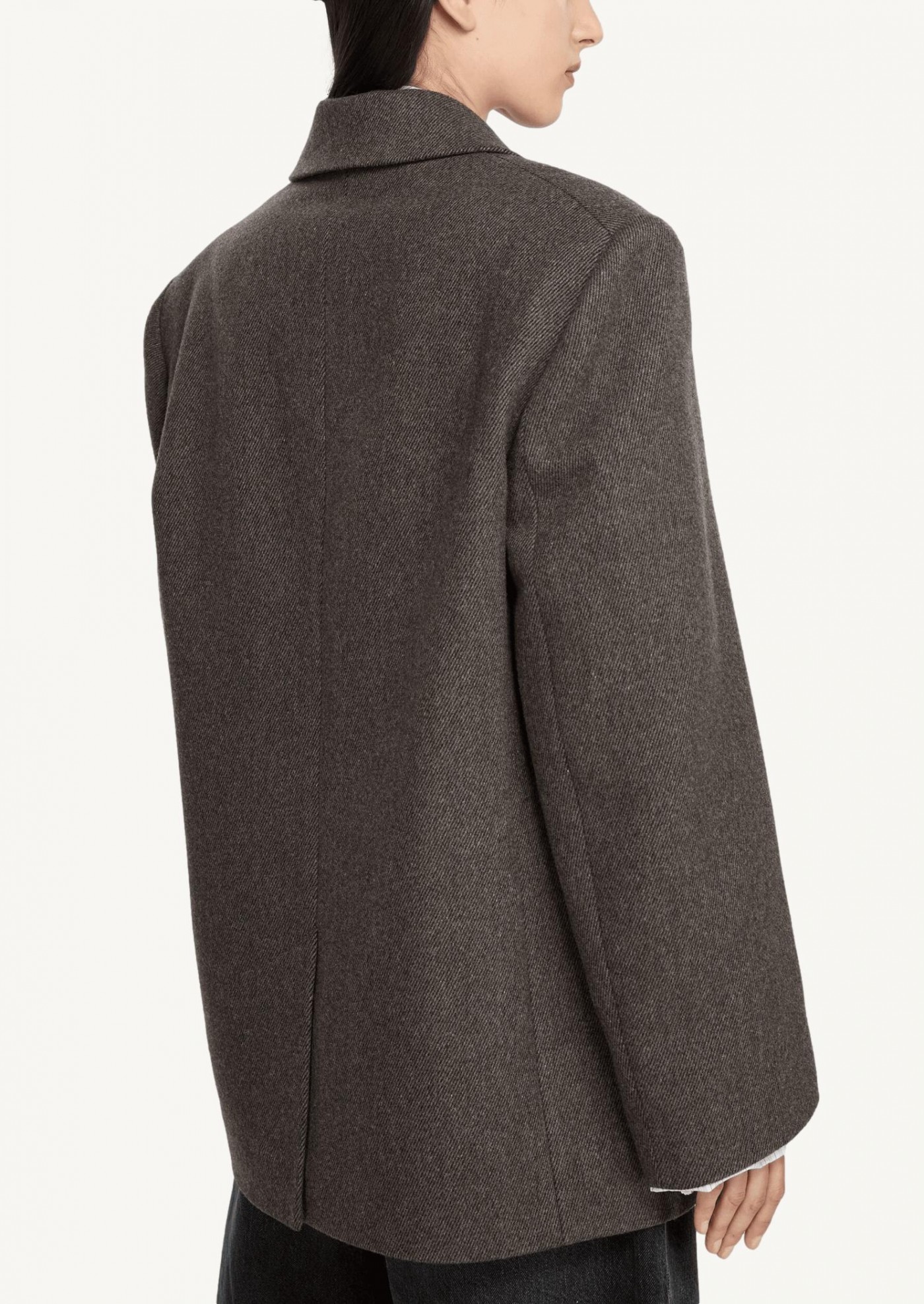Double-breasted twill coat Acne Studios