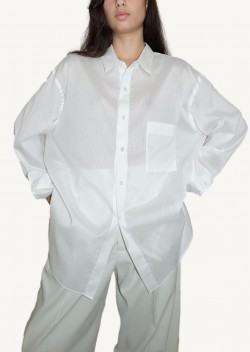 Classic white striped collar shirt - Cristaseya Classic white striped collar shirt - Cristaseya