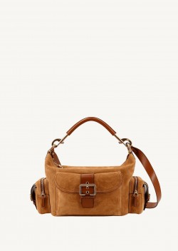 Tan suede leather camera bag - Chloé