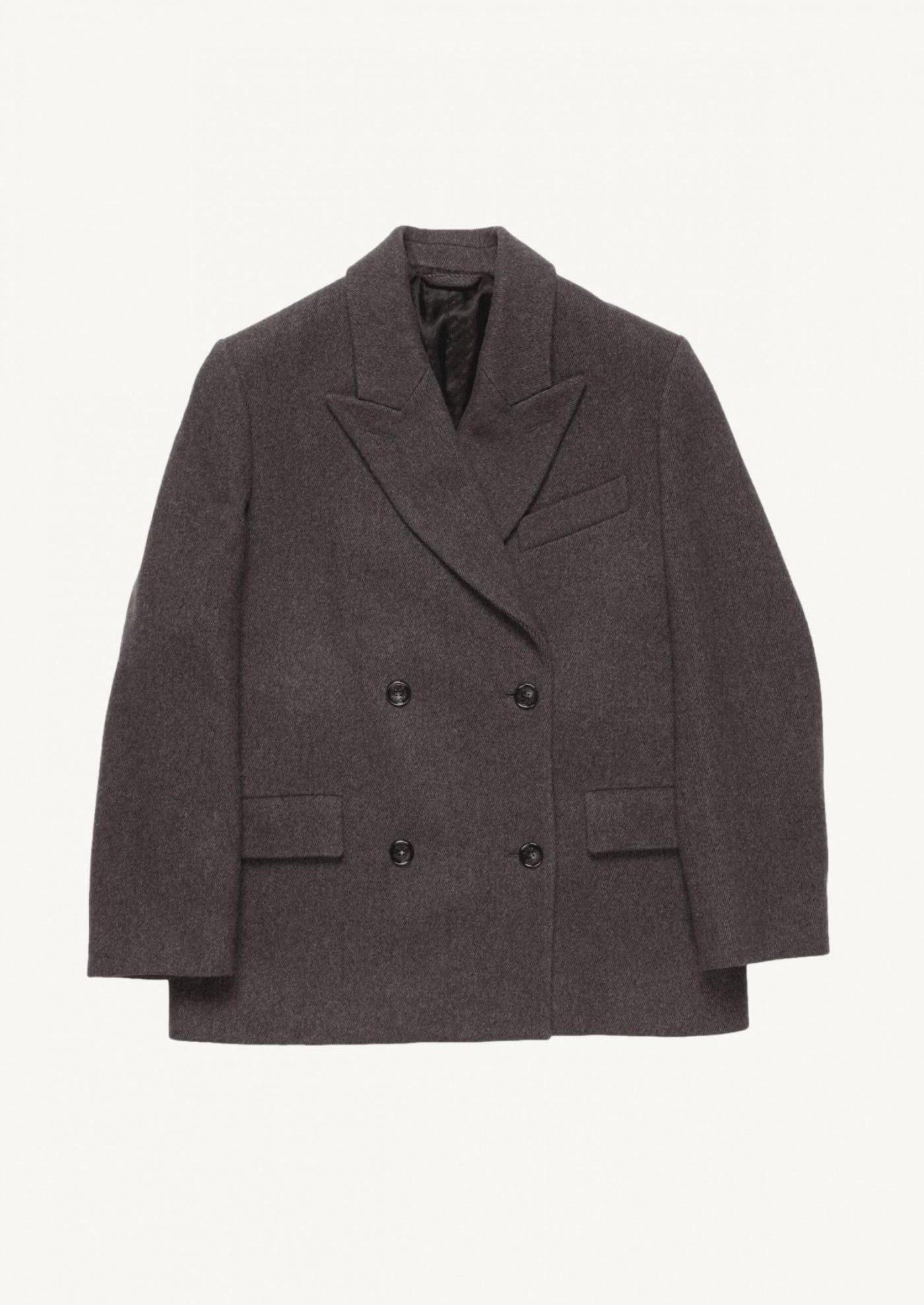 Manteau en sergé croisé