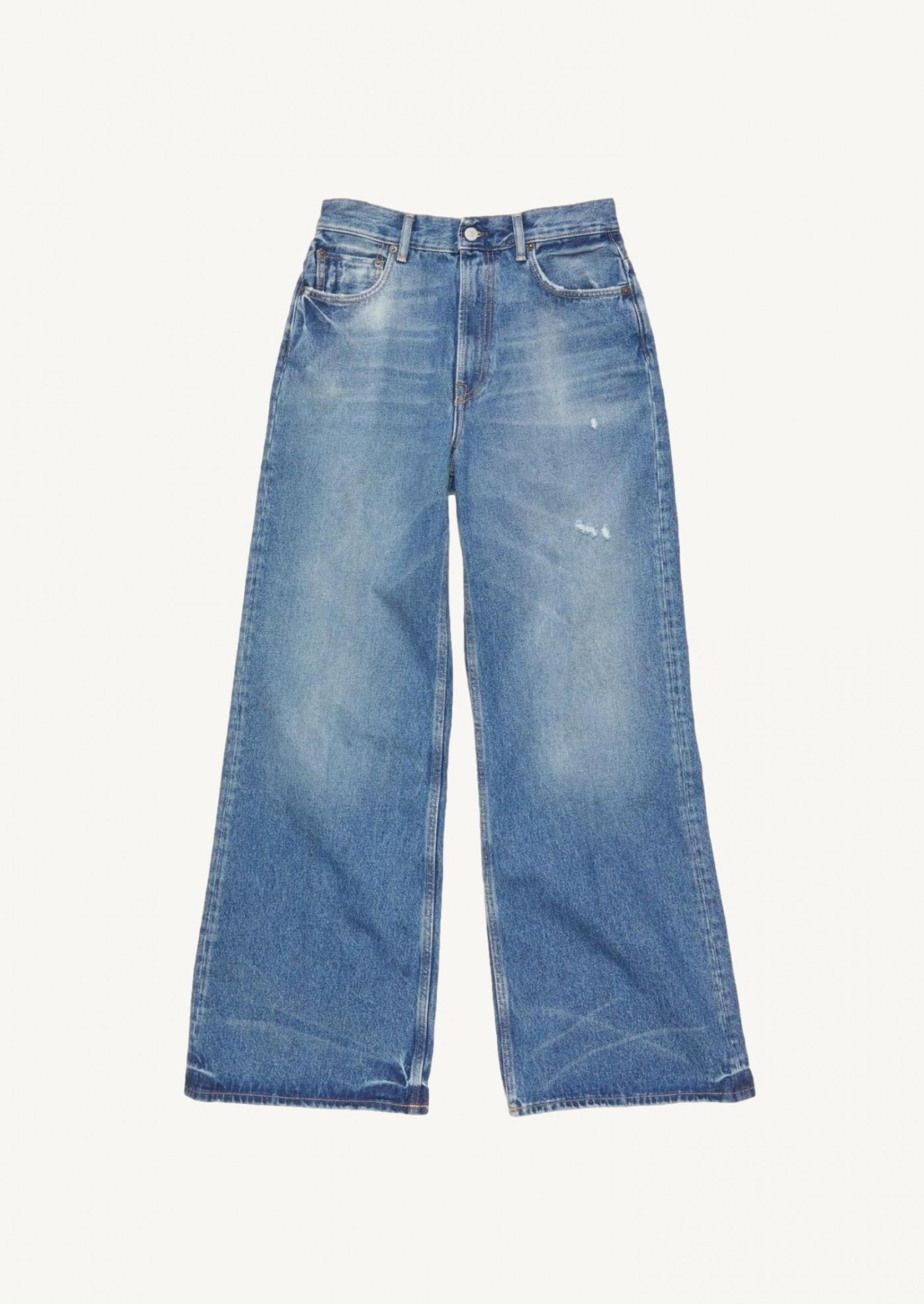 [LOW CLASSIC] / ☆ 25SS RELAXED-FIT JEANS / BLUE space relaxed straight leg jeans - 90s Blue - Medium Blue