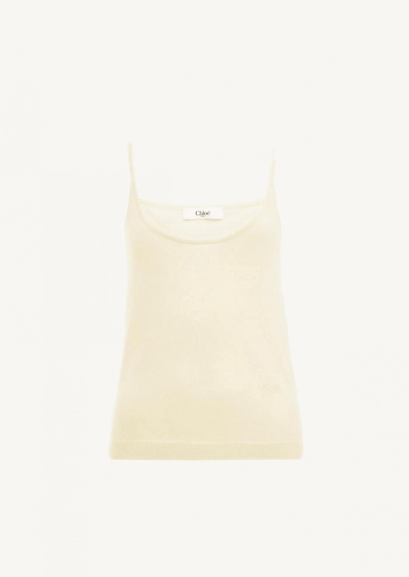 Tank top with thin straps