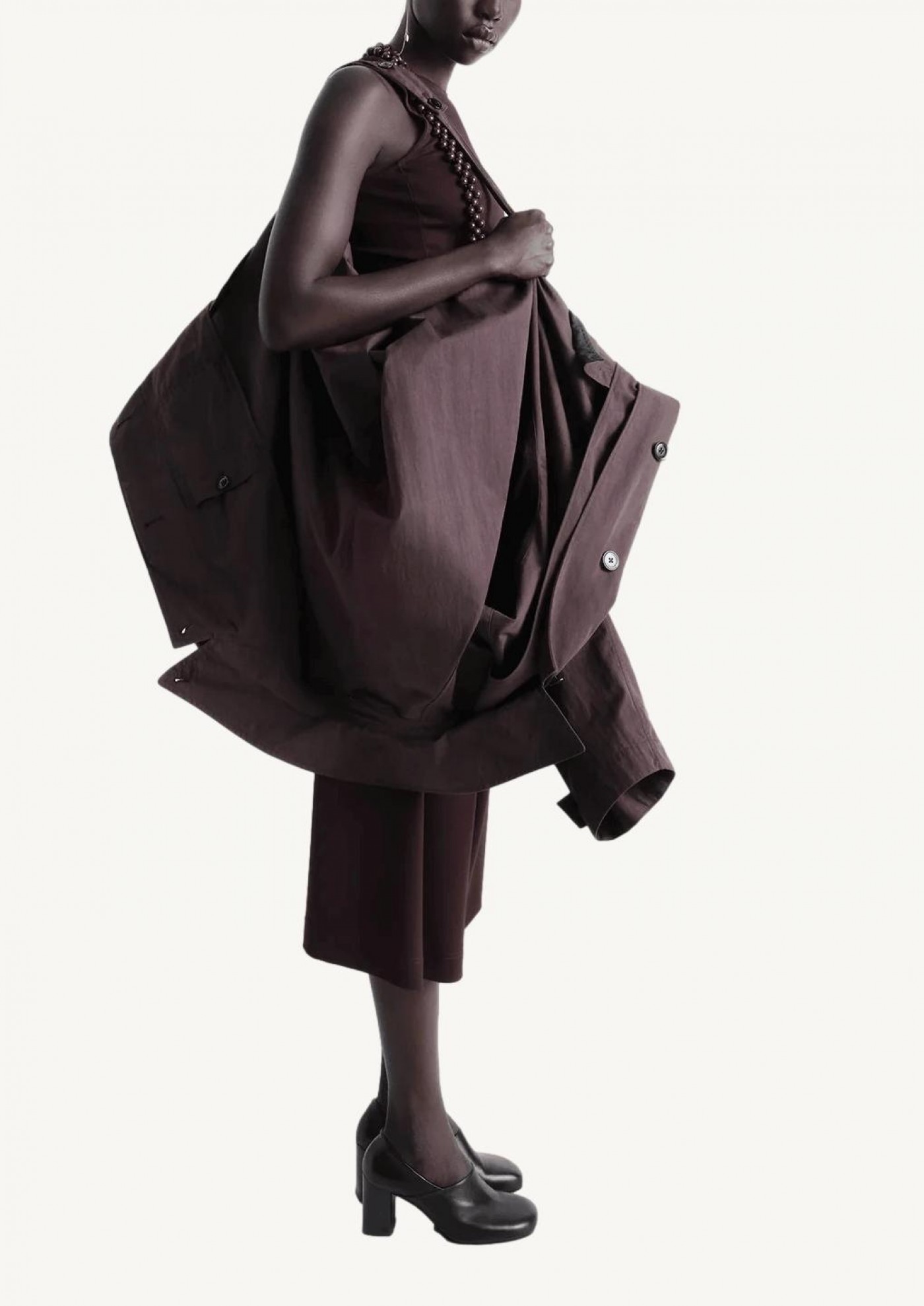 Car coat dark chocolat - Lemaire