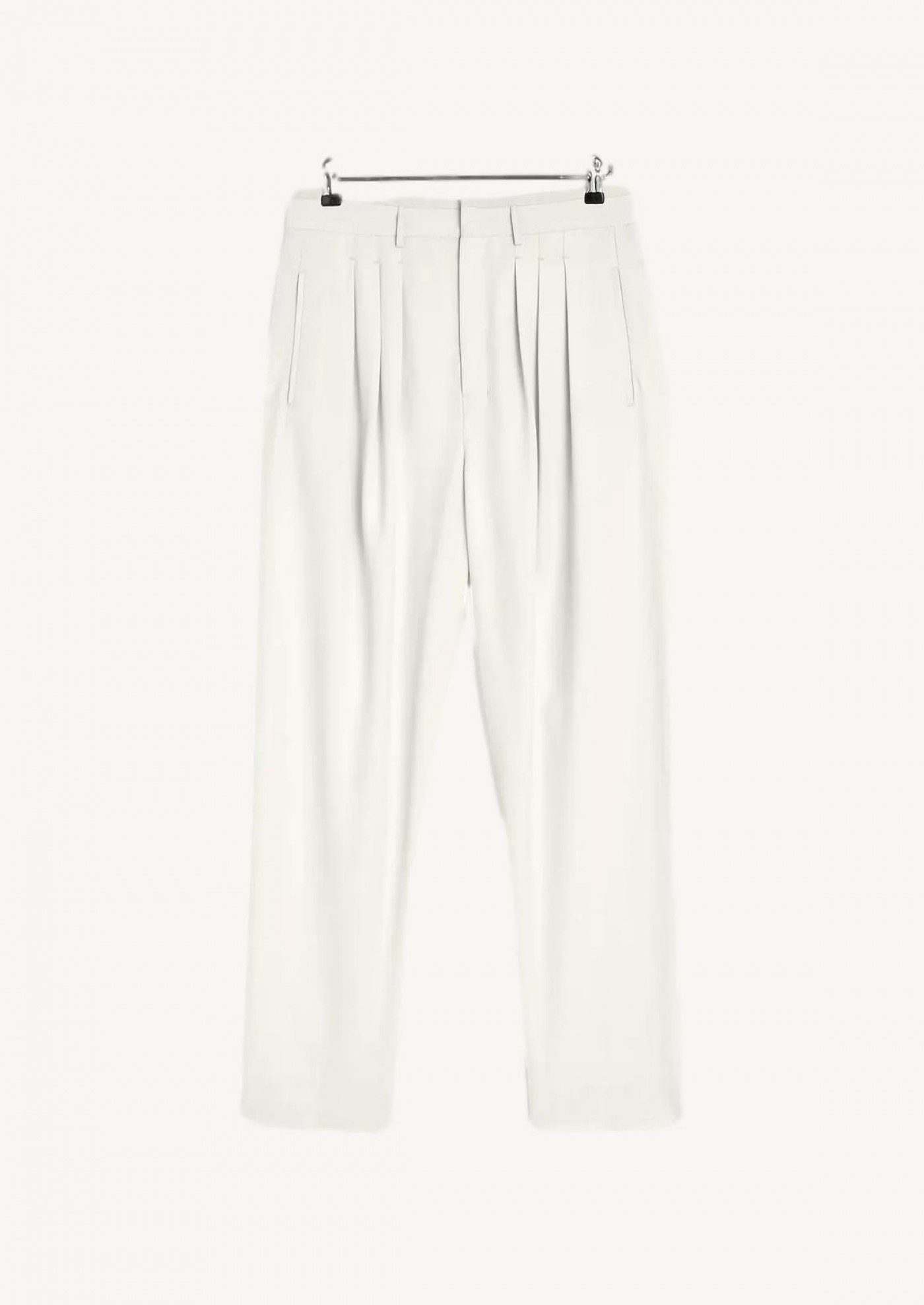 Pantalon Plissé Lemaire - Taille 30, Entrejambe 28 Pouces - Couleur Espresso Foncé - Coton - Occasion Parfait état