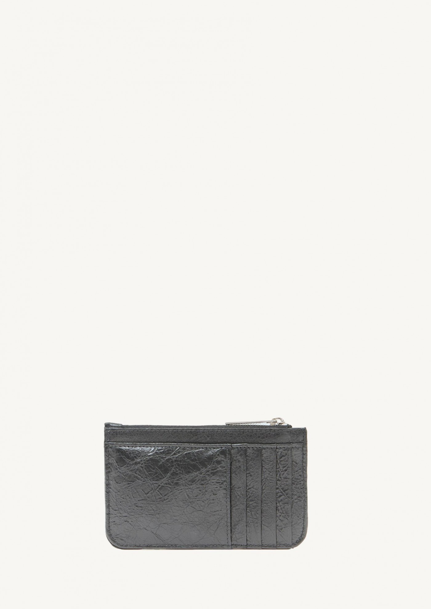 Monaco Long Card & Coin Wallet in Black